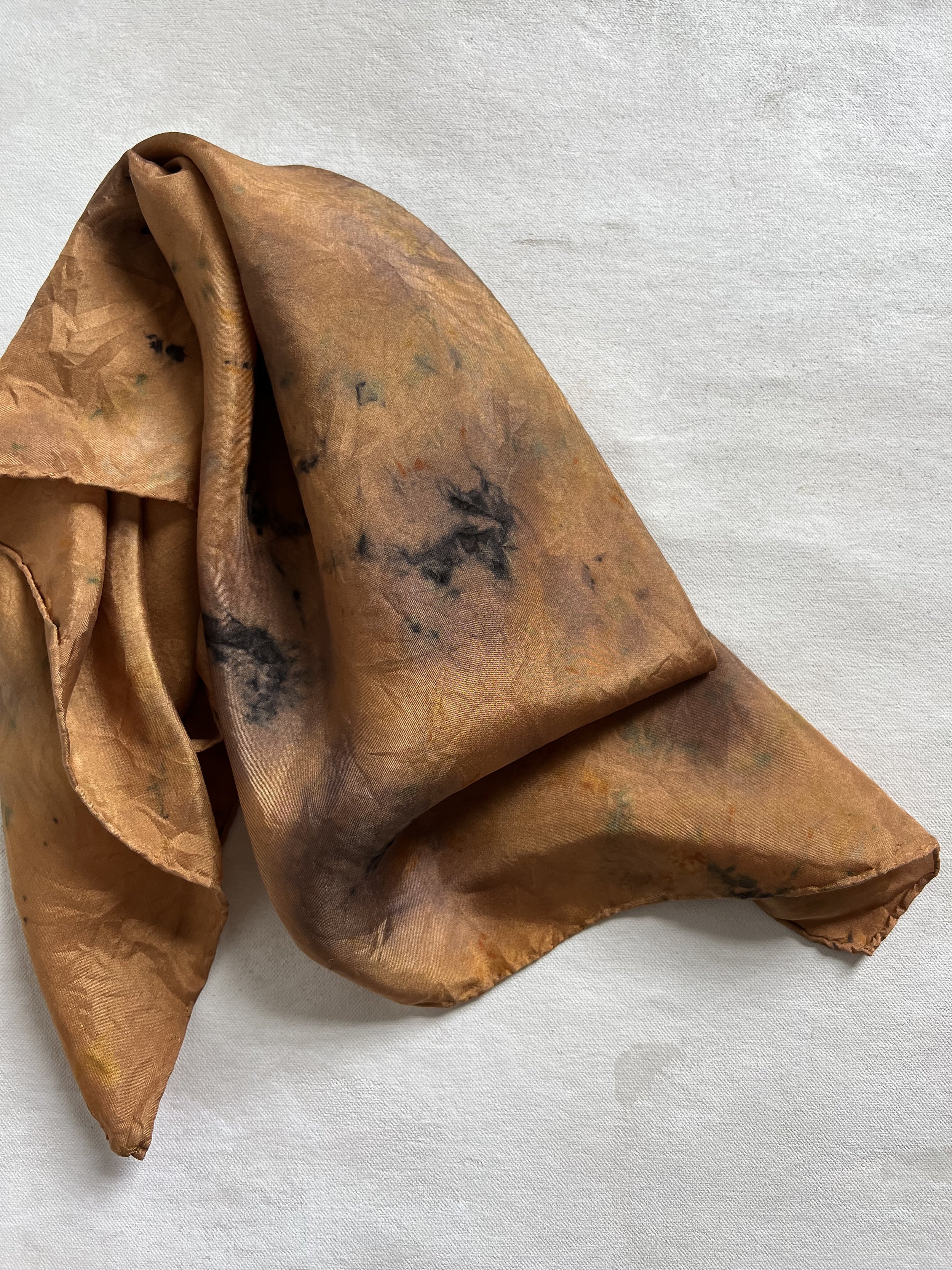 Rust Silk Scarf