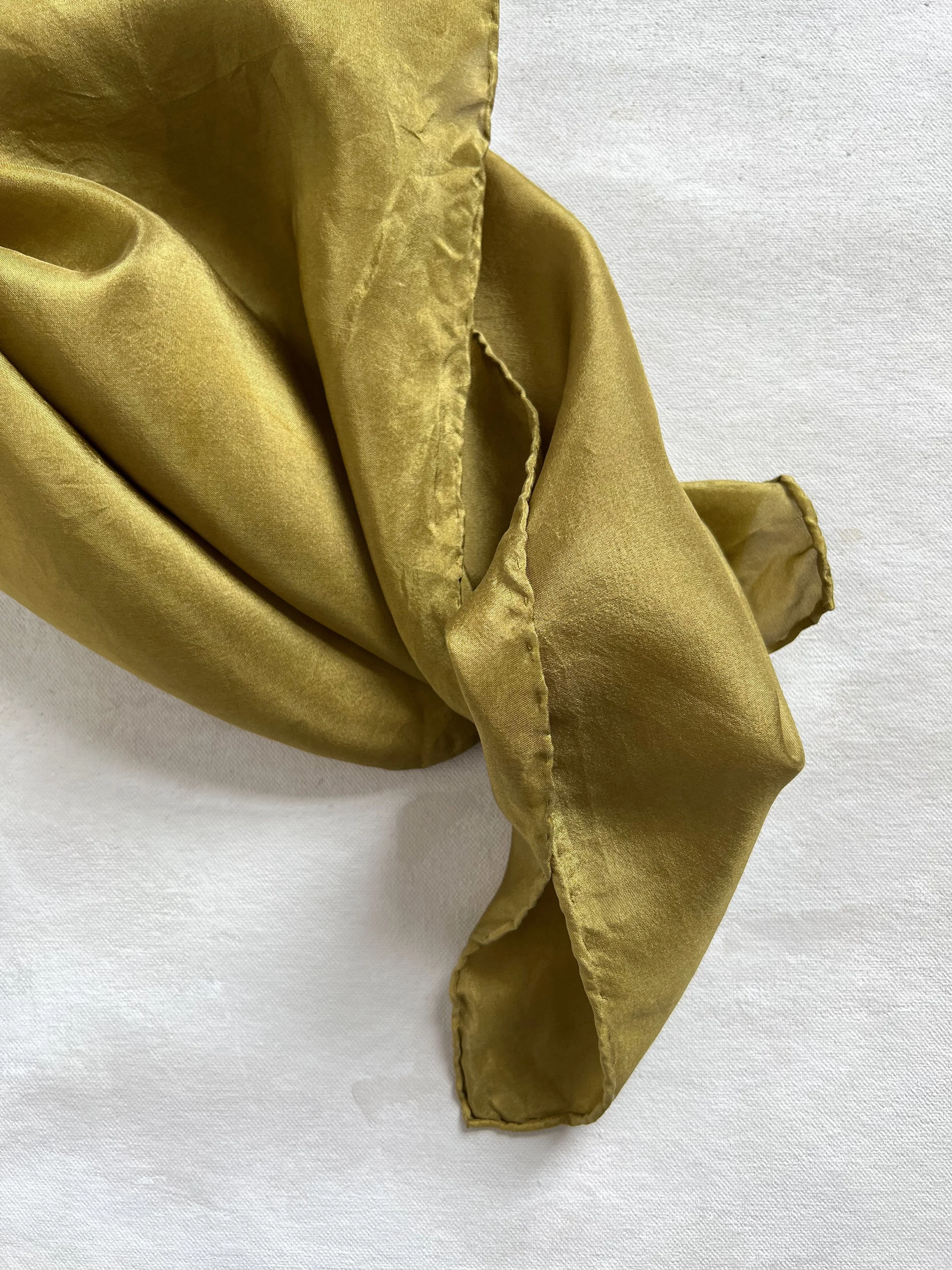 Olive Silk Scarf