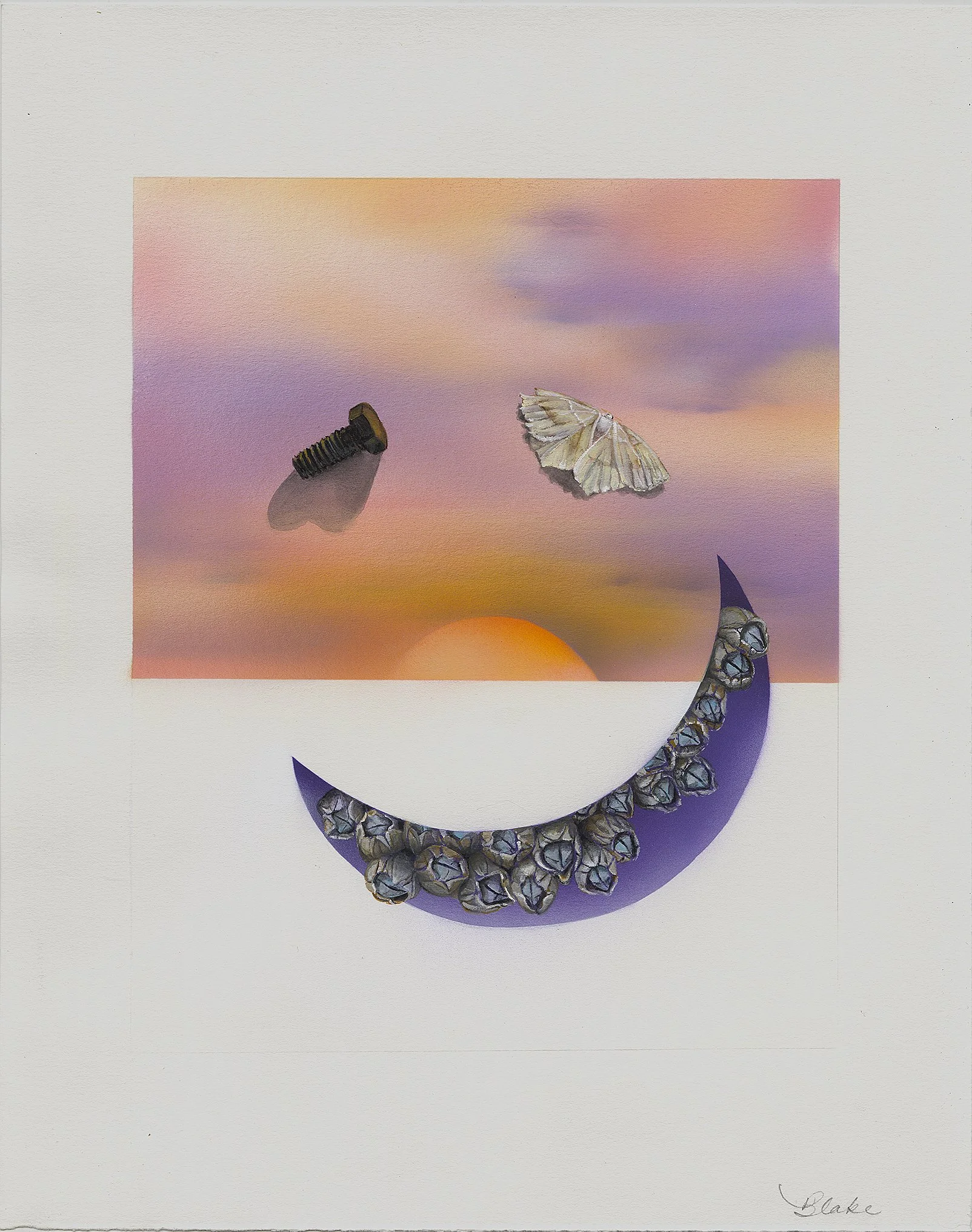 Blake, 17” x 11”, acrylic ink, watercolor & gouache on paper, 2023