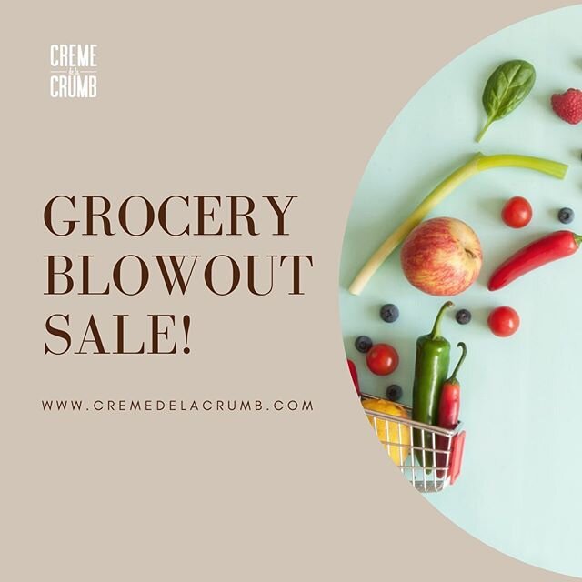 Check out our grocery site to take advantage of our sale items. Items are updated frequently so be sure to check often!

#cremedelacrumbgrocery #vancouvergrocery #onlinegrocery #vancouver #supportlocal #supportlocalbusiness #supportsmallbusiness #sma