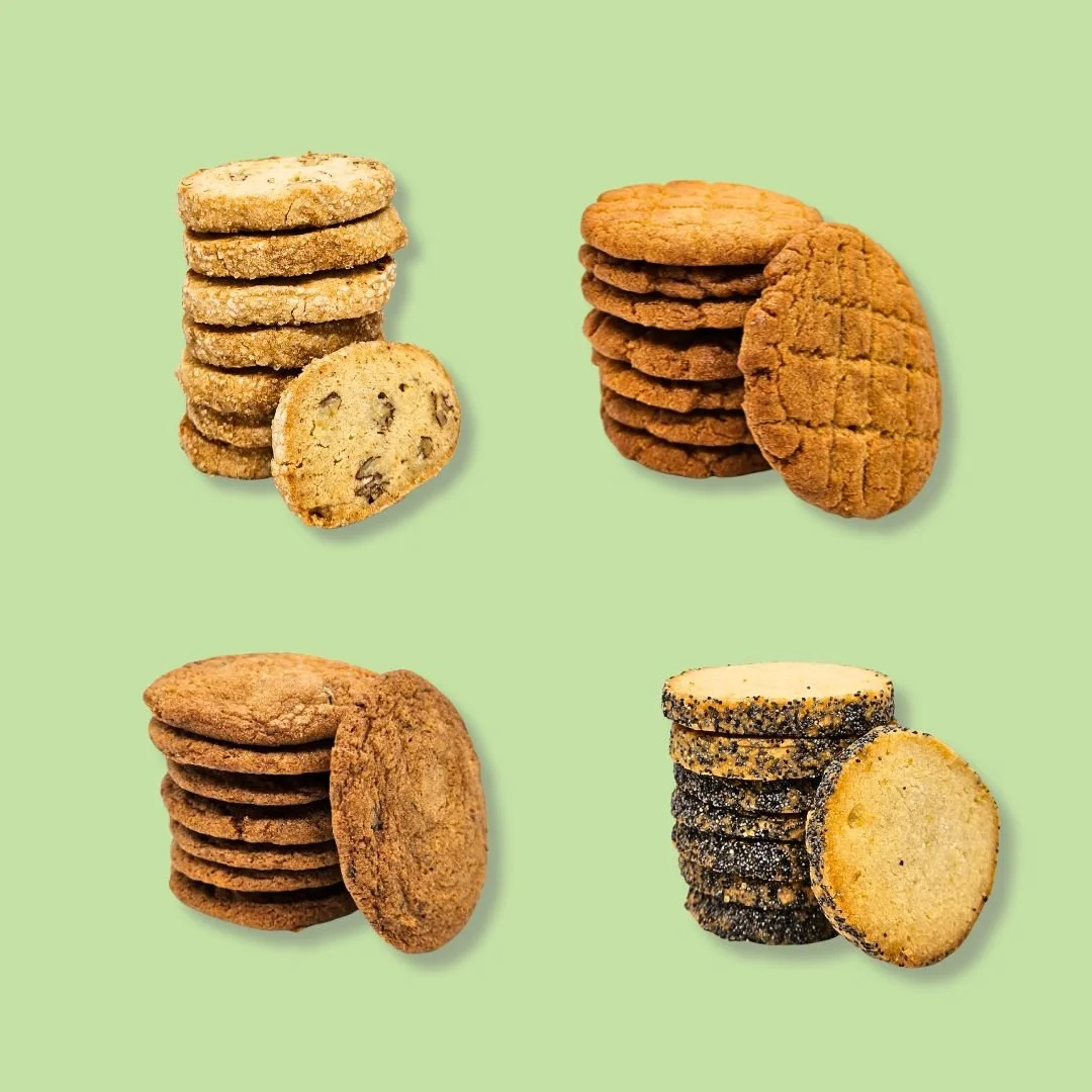 🎄Only for the holidays! ✨ Brown Butter Pecan Shortbread, Citrus Poppy Seed Shortbread, Mini Peanut Butter Cookies and Mini Chocolate Cookies. SANTA APPROVED! 😉

Pre-order by Friday, November 28 for the holidays! Link in bio.