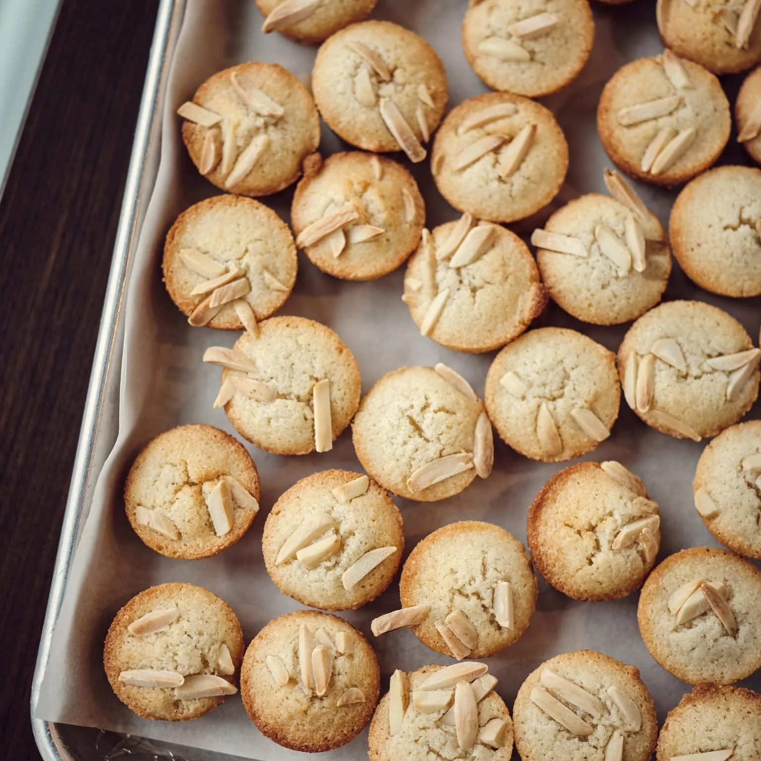 ALMOND FINANCIERS // @hotchocolatefest  is in full swing! While the hot chocolate gets all the praise, let's give a little highlight to its edible partner. The After School Special Hot Chocolate comes with a scratch-made brown butter almond financier