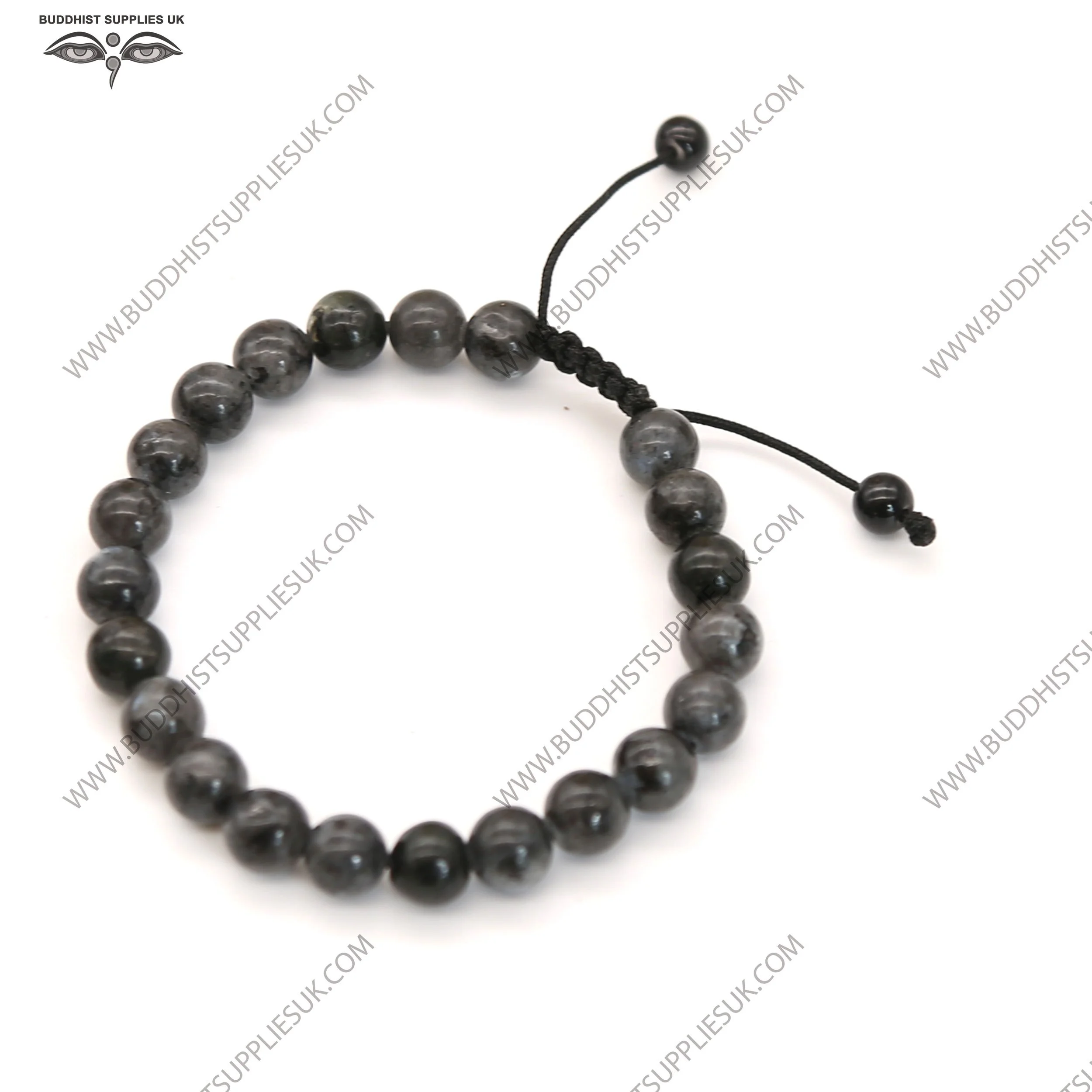 Labradorite-crystal-Wrist-Mala-black-cord-black-onyx-adjustable