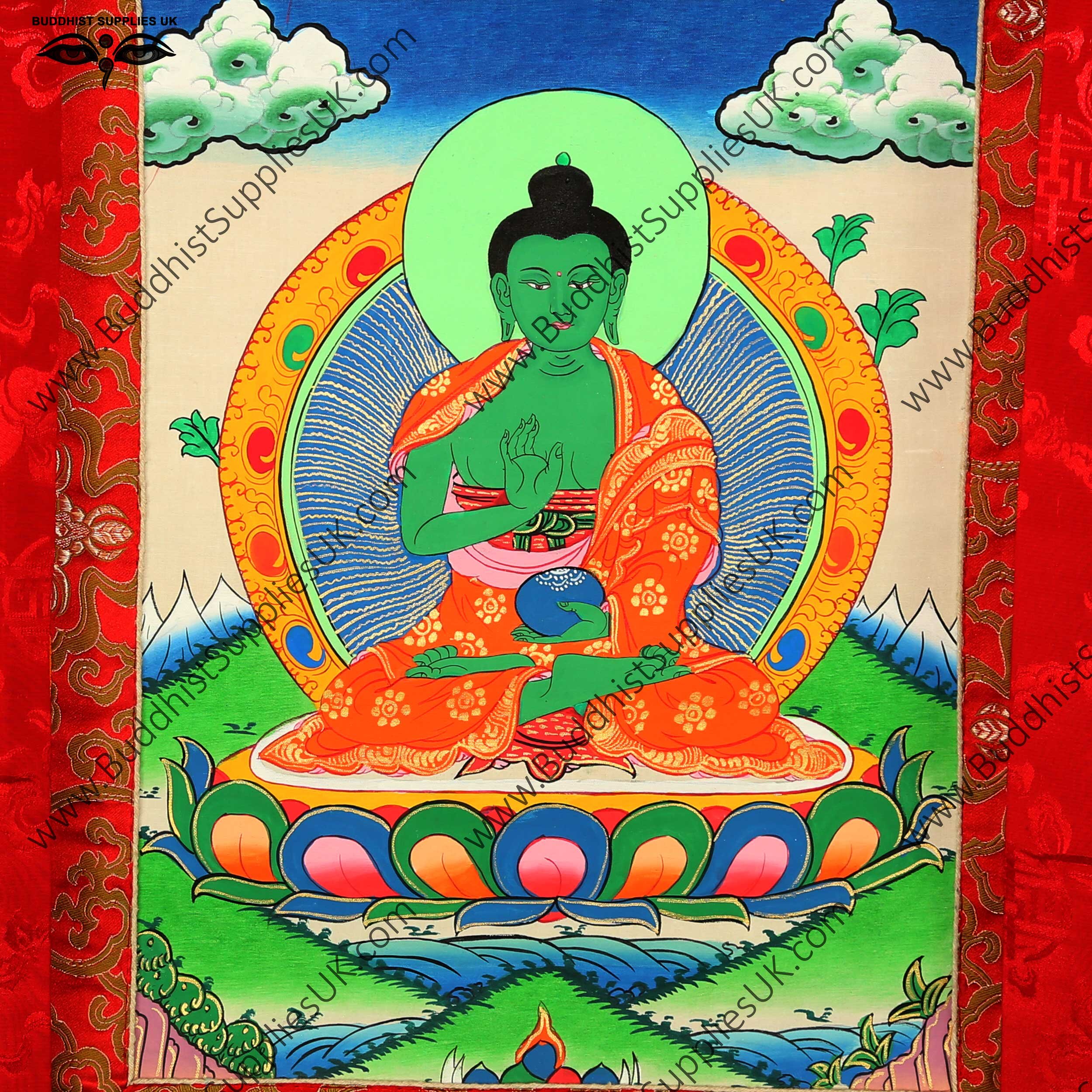 Amoghasiddhi Buddha thangka