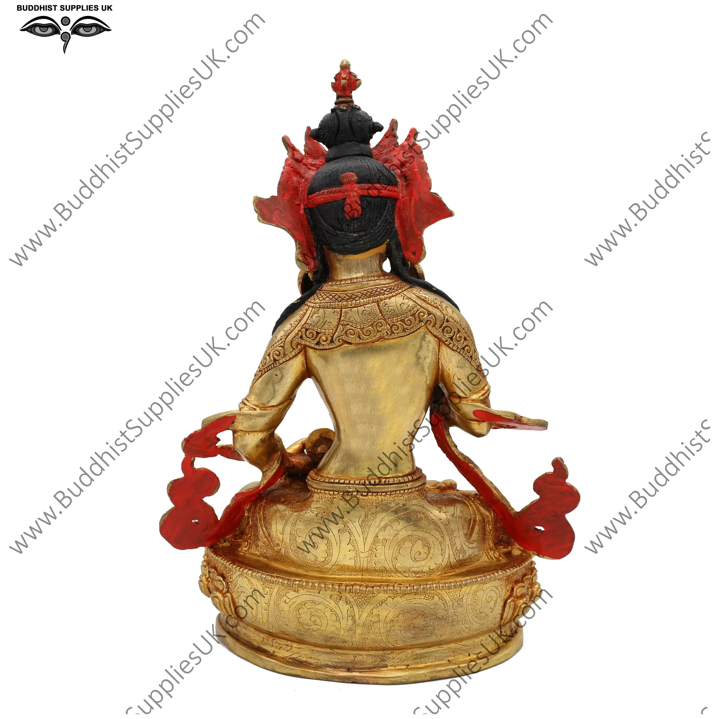 Gold plated Vajrasattva statue 