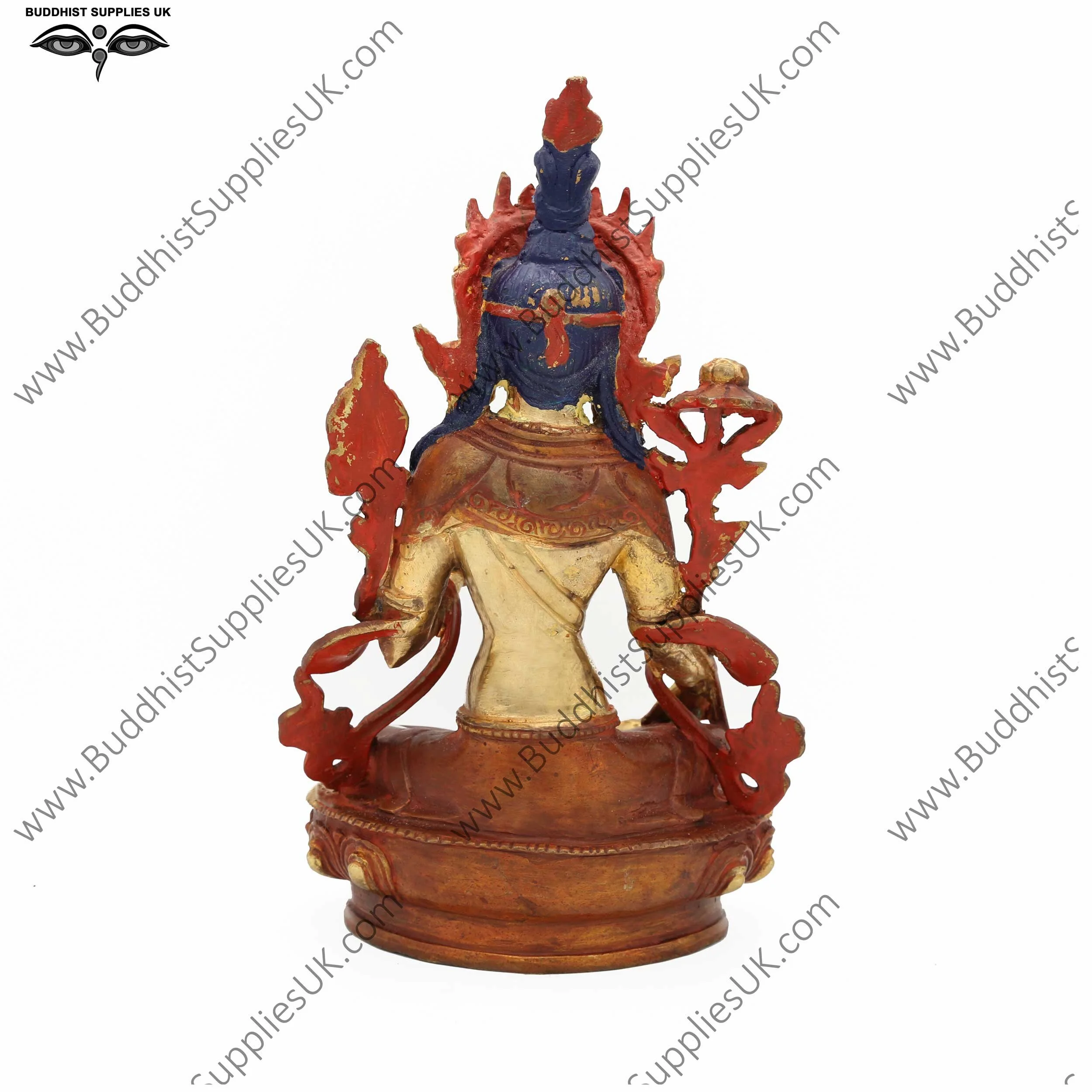 Part gold plated Green Tara statue 