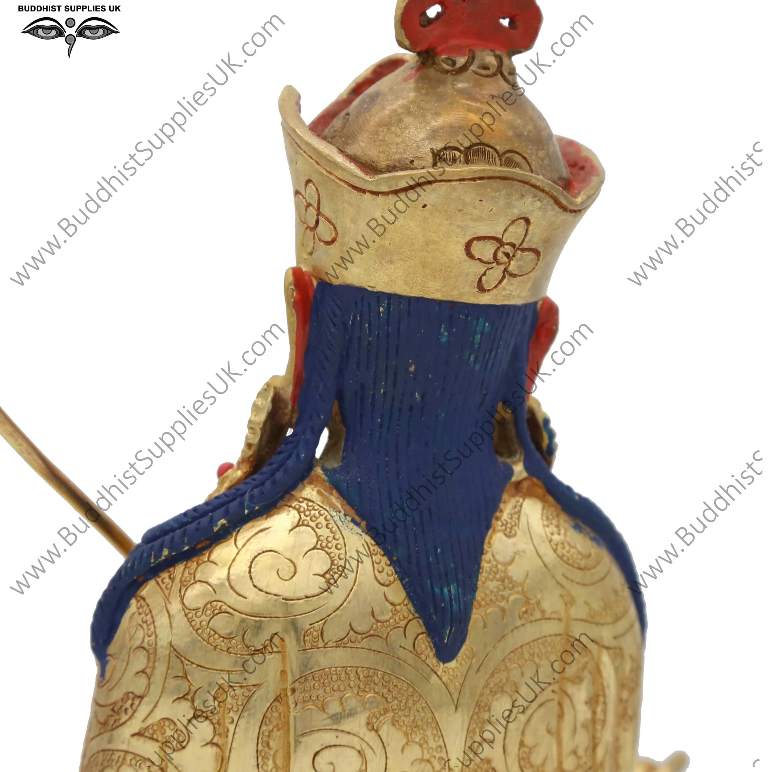 Gold plated Guru Rinpoche statue 