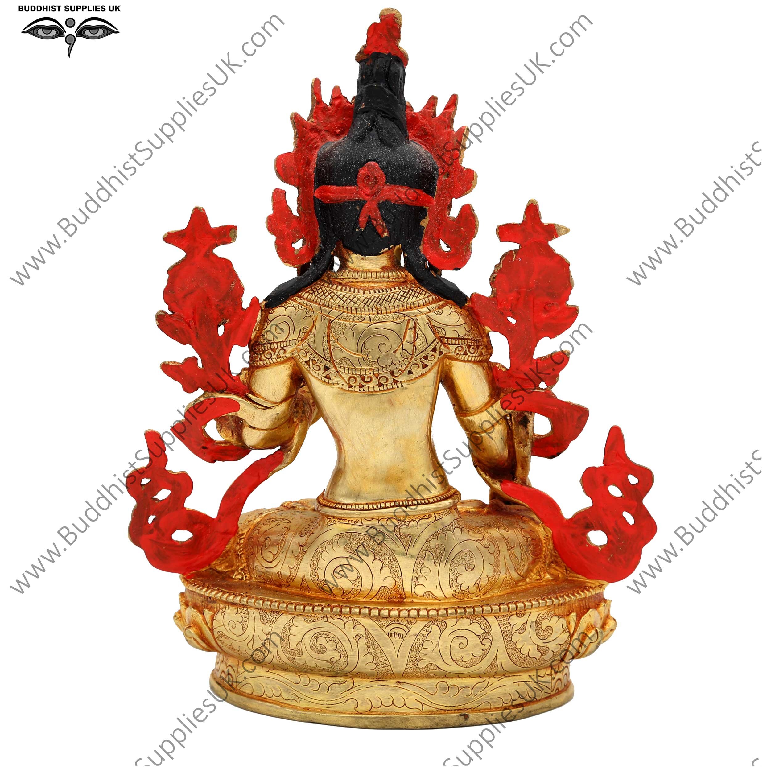 Gold plated White Tara statue