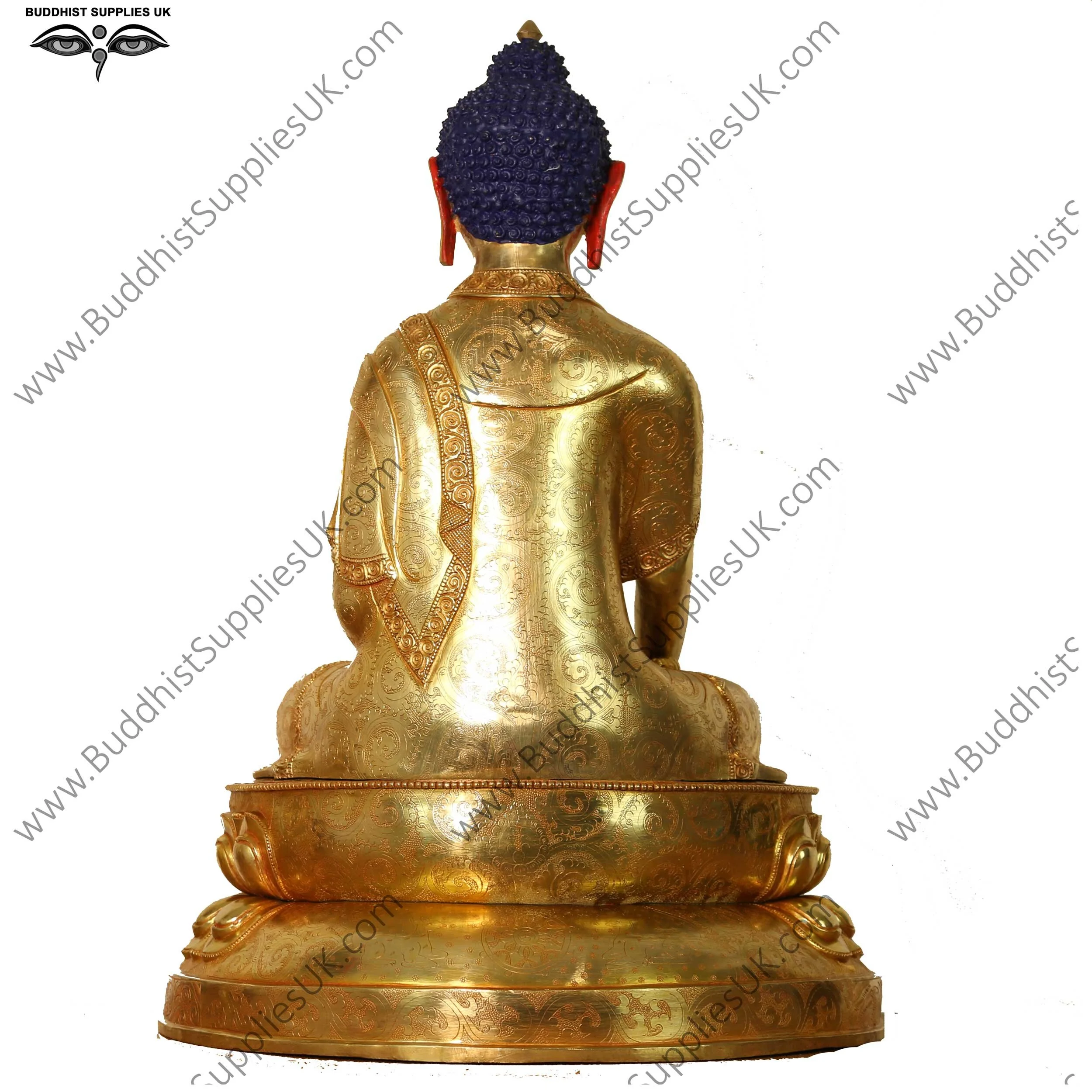 24 karat gold-plated Shakyamuni Buddha 18ins