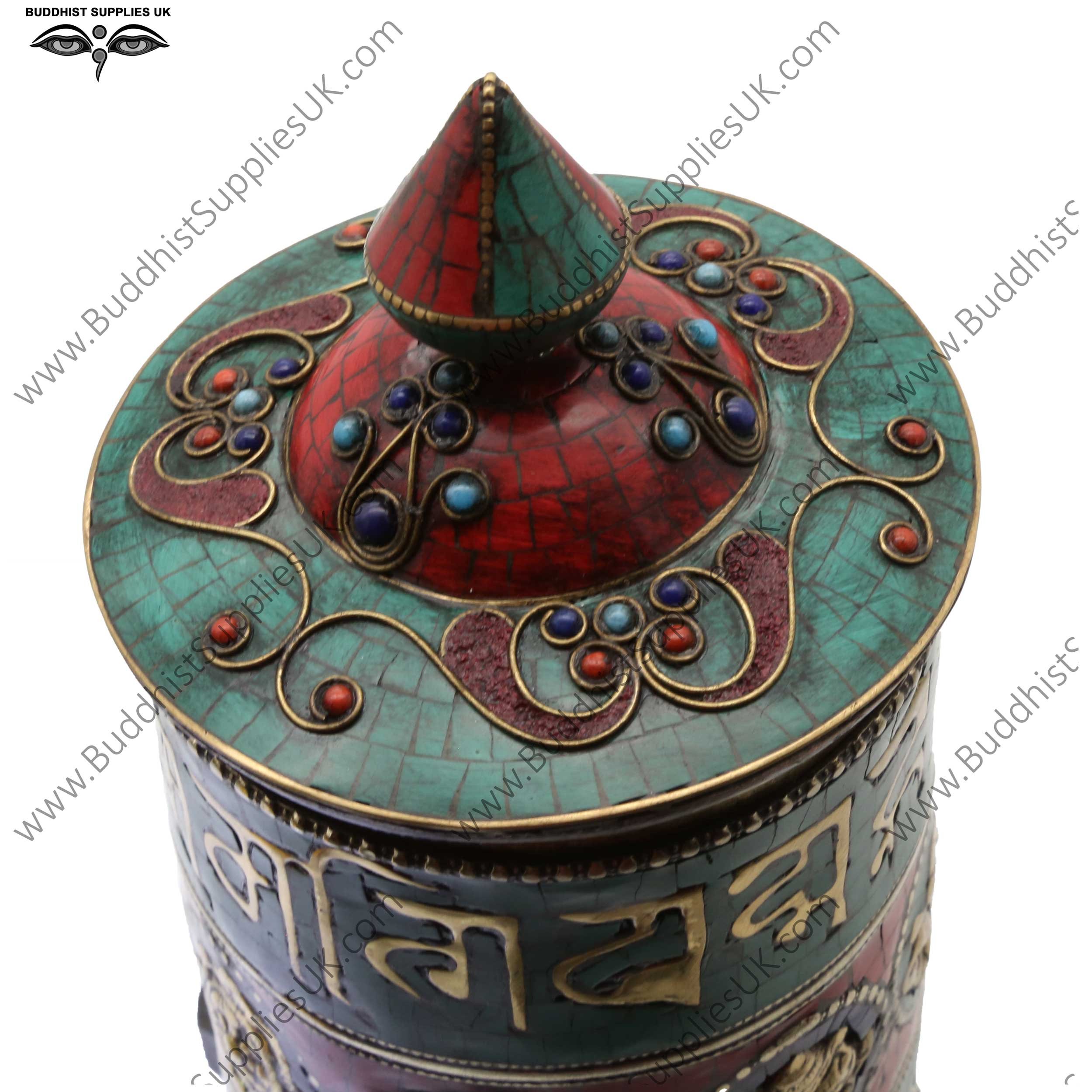 Turquoise-inlaid-standing-prayer-wheel,-with-auspicious-symbols-and-mantra-b.jpg