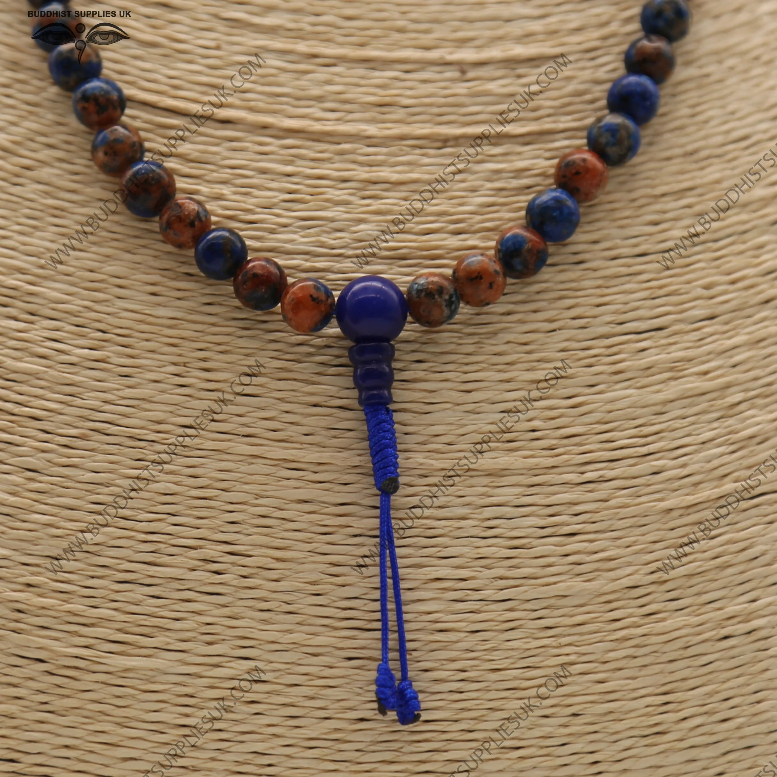 jasper feldspar agate chalcedony mala crystal azurite