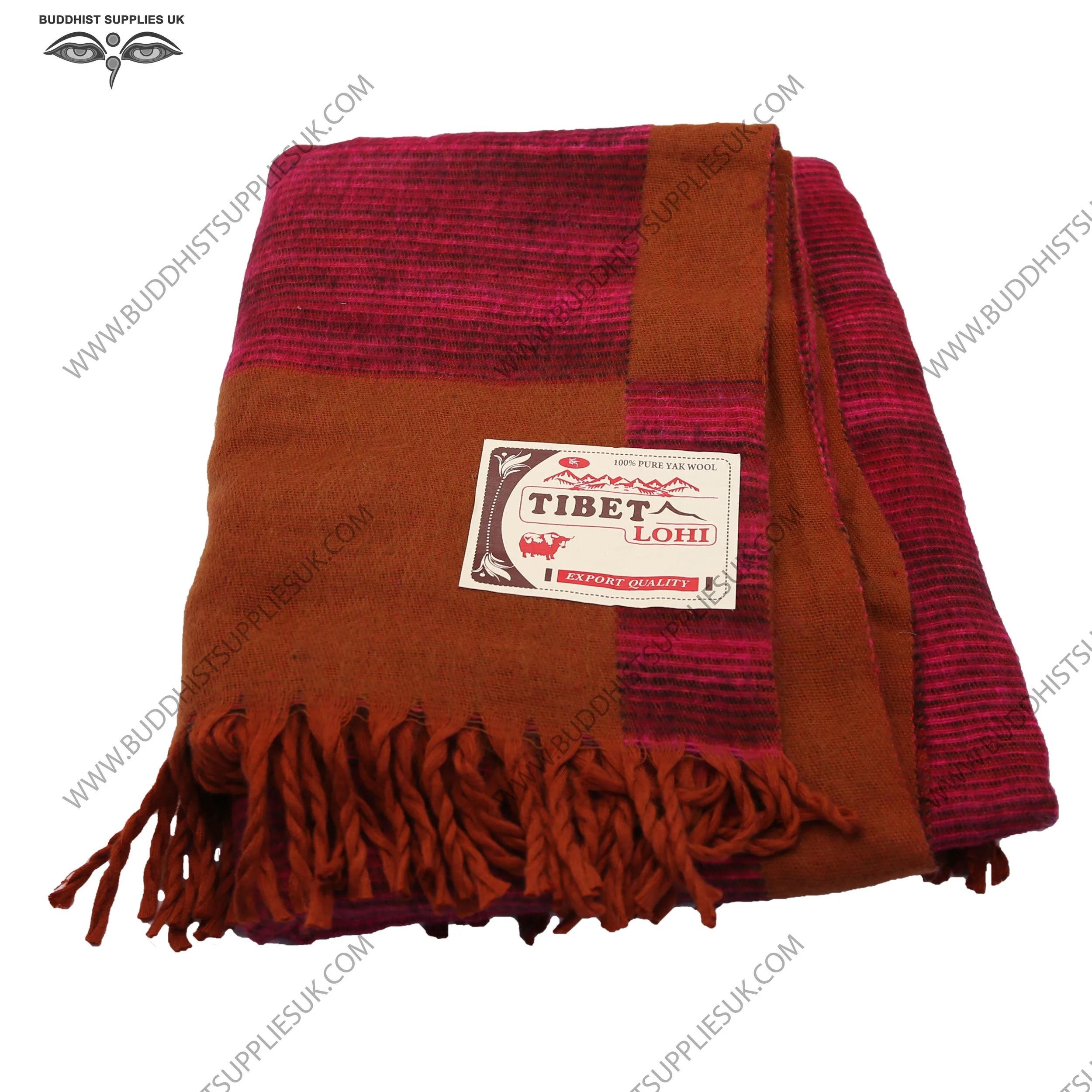 extra large yak wool shawl Tibet sofa throw blanket bedspread Tan