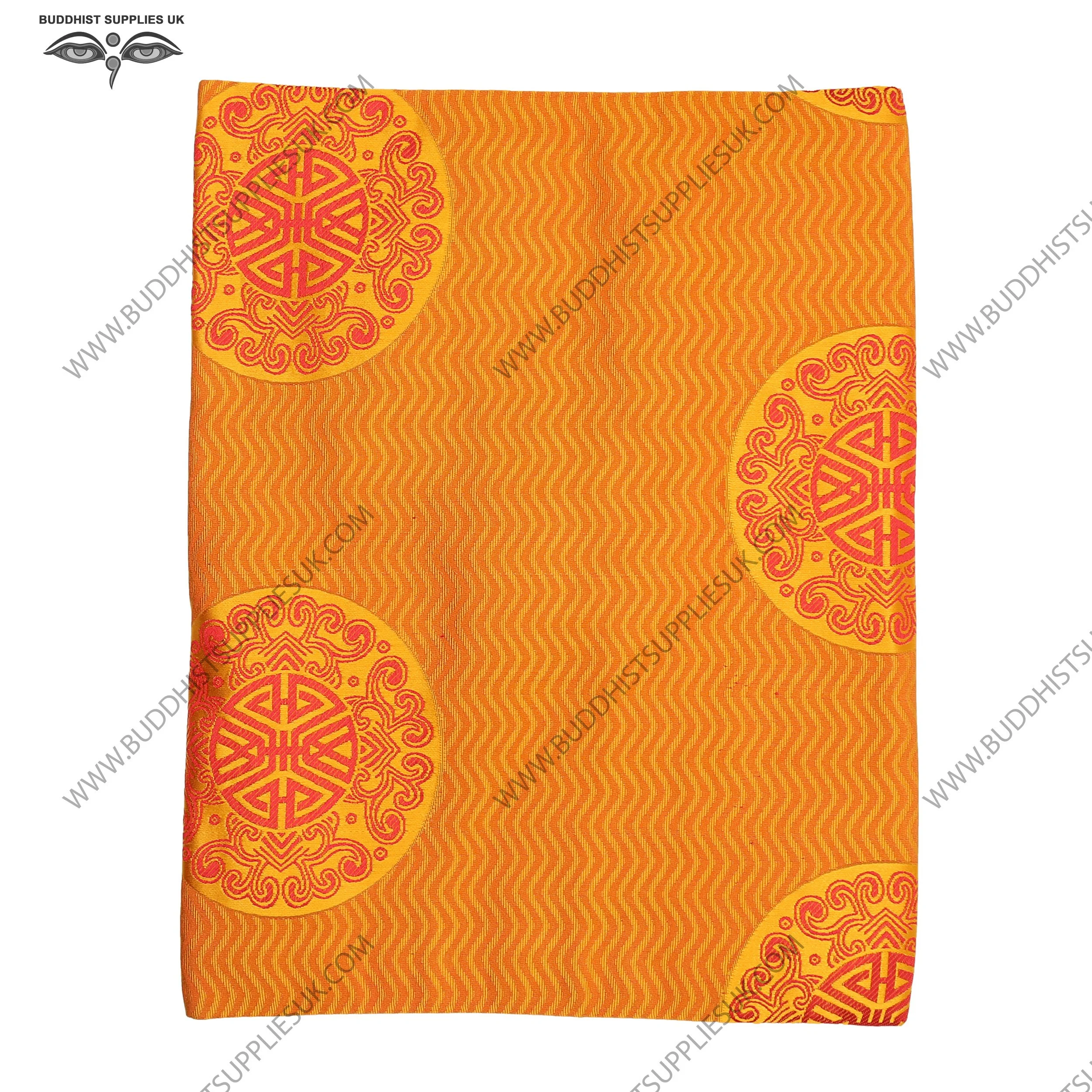 Buddhist book bag Tibetan gold patterned