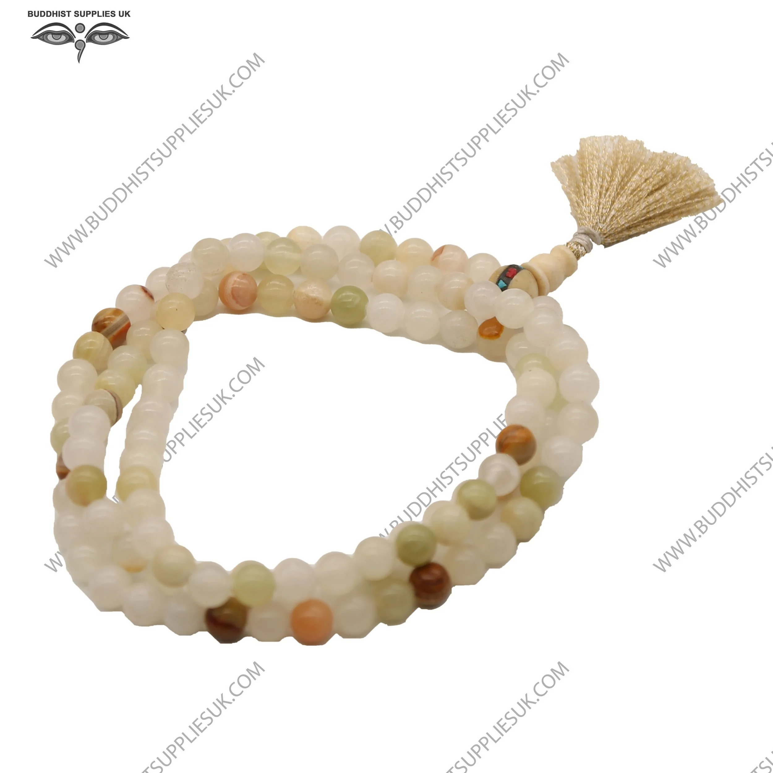 jasper feldspar agate chalcedony moonstone mala crystal