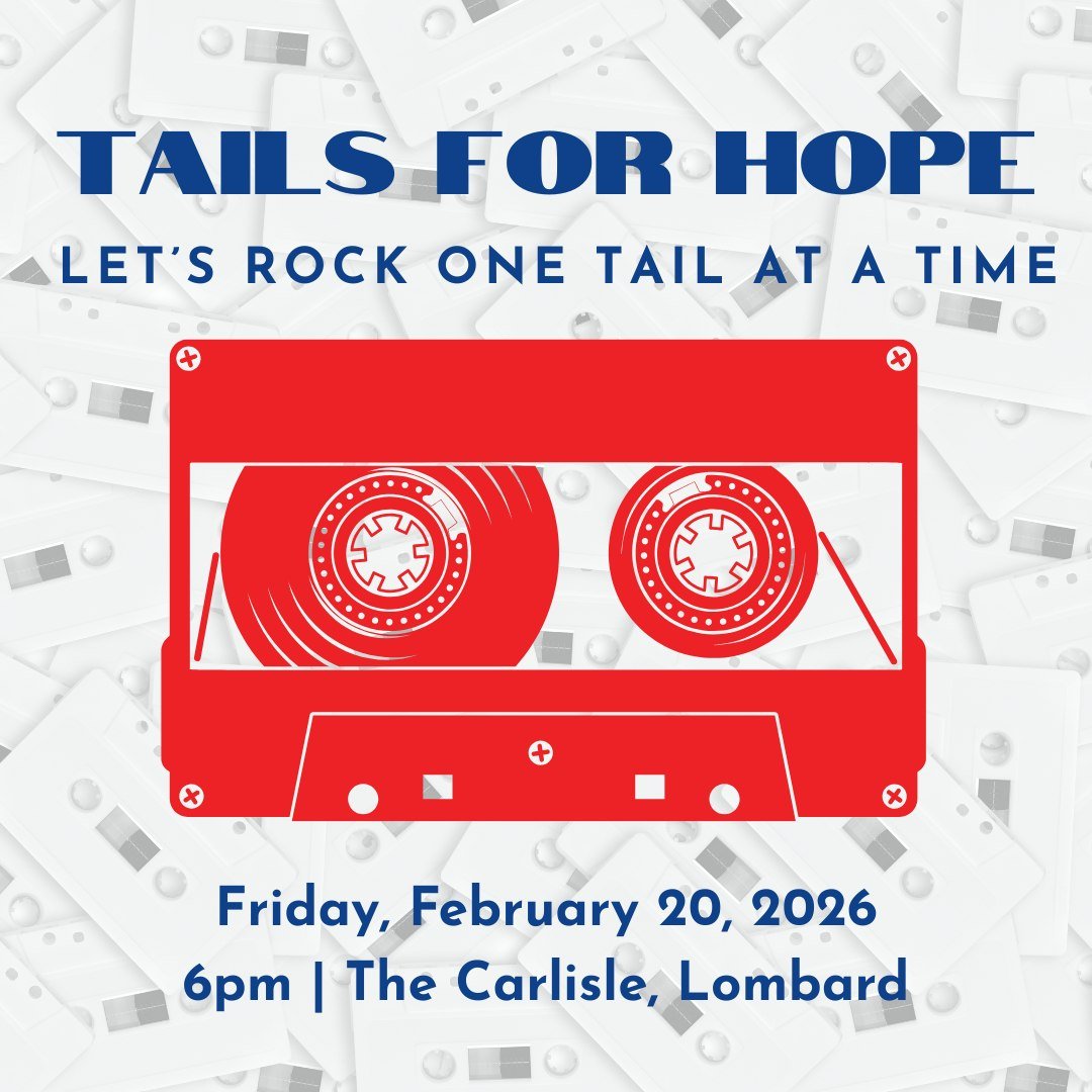 We&rsquo;re FIVE weeks away from cranking the amps for a night of music, hope and major good vibes! 🎸
.
This year&rsquo;s Tails for Hope fundraiser is going full 𝙍𝙤𝙘𝙠 𝙖𝙣𝙙 𝙍𝙤𝙡𝙡.
.
Leather jacket or band tee? Big hair or backstage flair? Ho