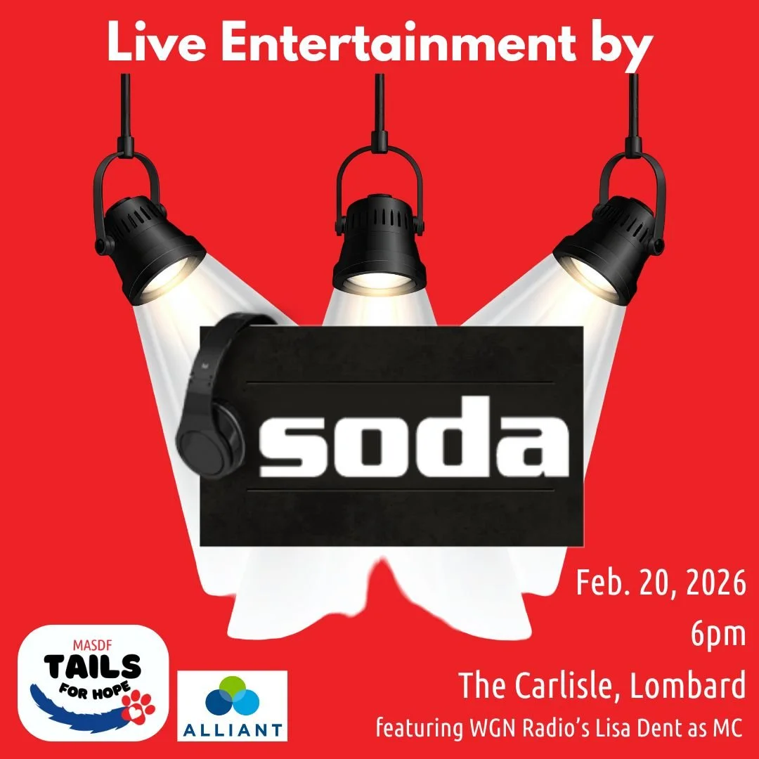 Taking the stage at Tails for Hope, 𝗦𝗼𝗱𝗮, brings the soundtrack to our Rock &amp; Roll night. From sing-along favorites to high-energy anthems, they know how to turn up the volume. Get ready for a live performance that truly rocks. Soda is one of