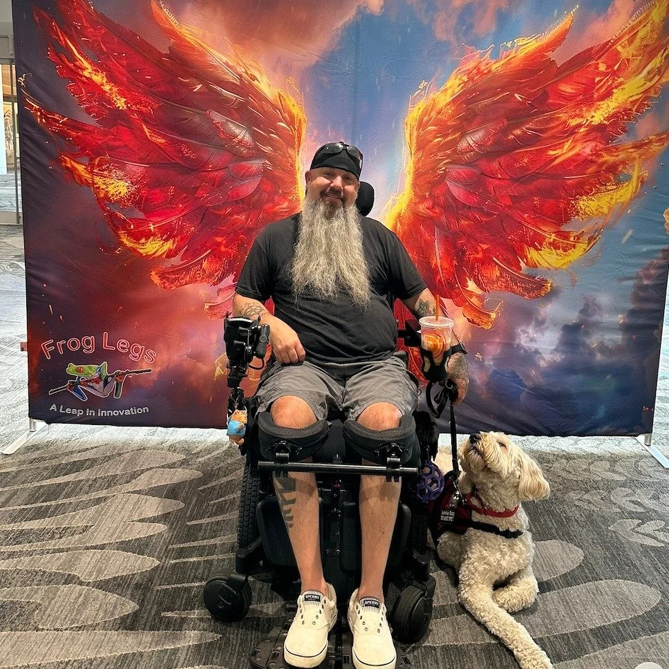 A picture of partnership, trust, and independence. Mark and Maizy remind us of the incredible impact a service dog can have on a person's life. 🐾❤️
.
.
.
#midamericaservicedogs #servicedogteam #changinglivesdaily #servicedogsofinstagram #lifechangin