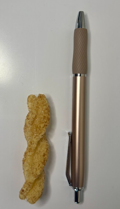 Pip's Cinnamon Twist Size Comparison