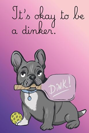 Part of the Pickleball Pups Journal Series, this playful journal features a determined French Bulldog who knows his way around the pickleball court—and the kitchen. Designed for notes, lists, ideas, and everyday writing, it's a fun and practical comp
