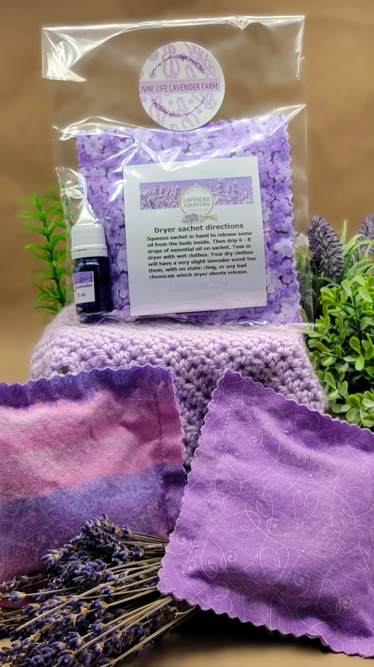Lavender-Scented Dryer Sachet