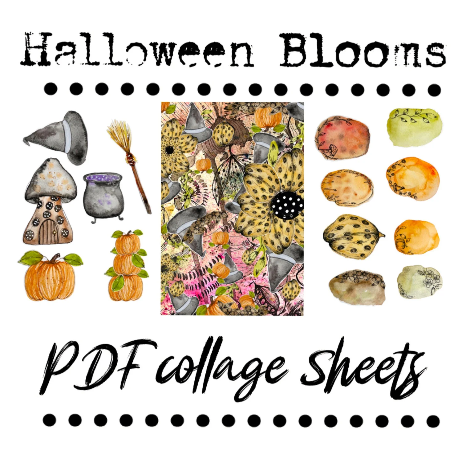 Leaves - PDF Collage Sheets — leaca young art
