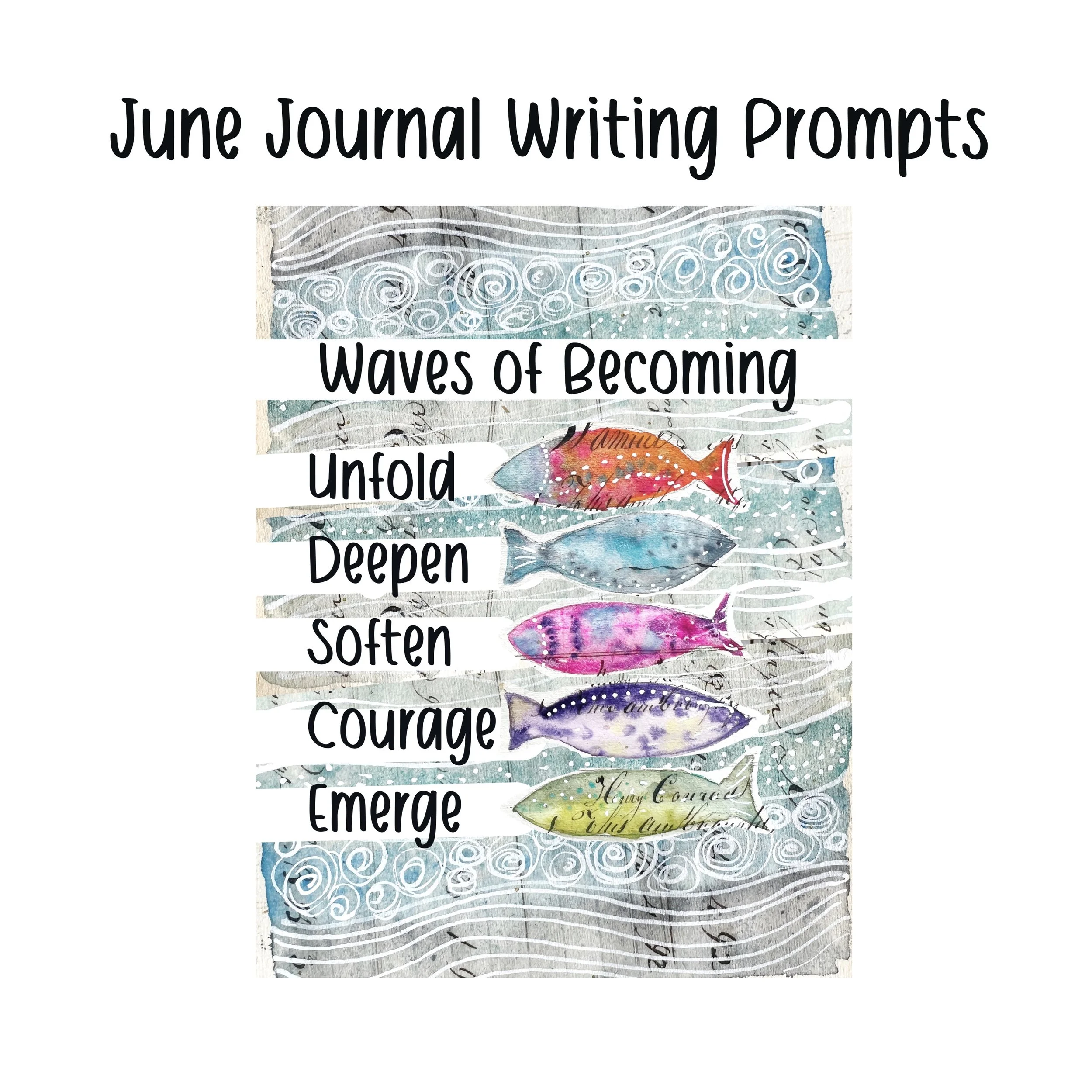 Waves of Becoming - June Journal Writing Prompts
