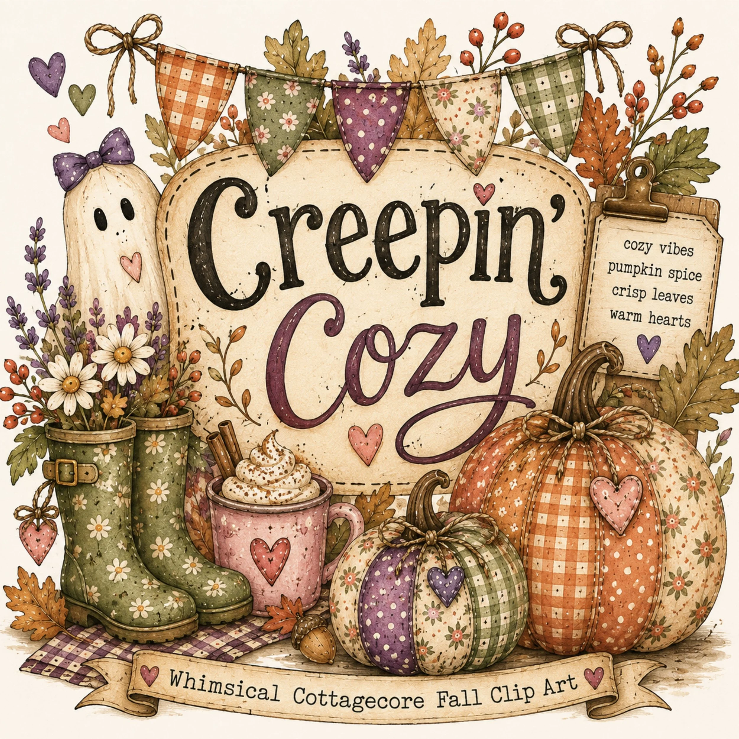 Creepin' Cozy - 6 Page PDF Collage Sheet