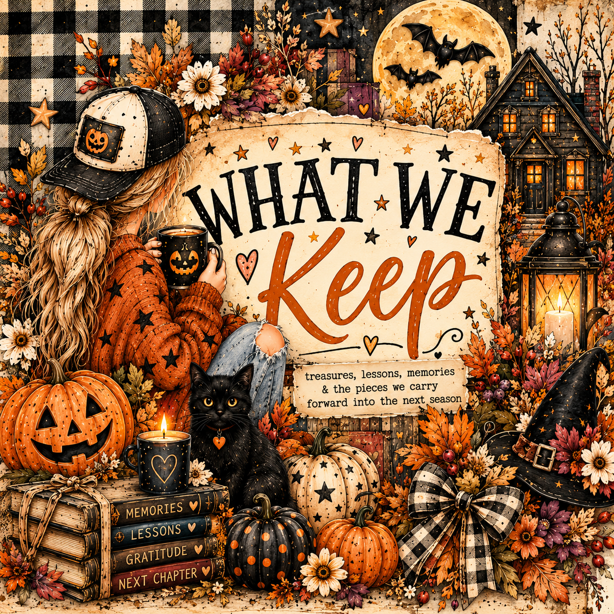 What We Keep - October Journal Clip Art