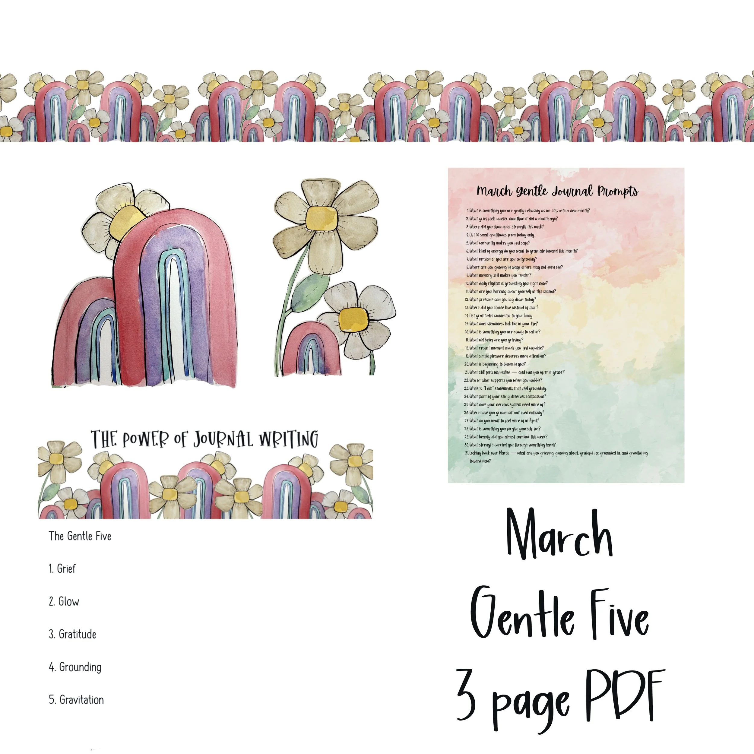 March Gentle Five - 3 Page PDF