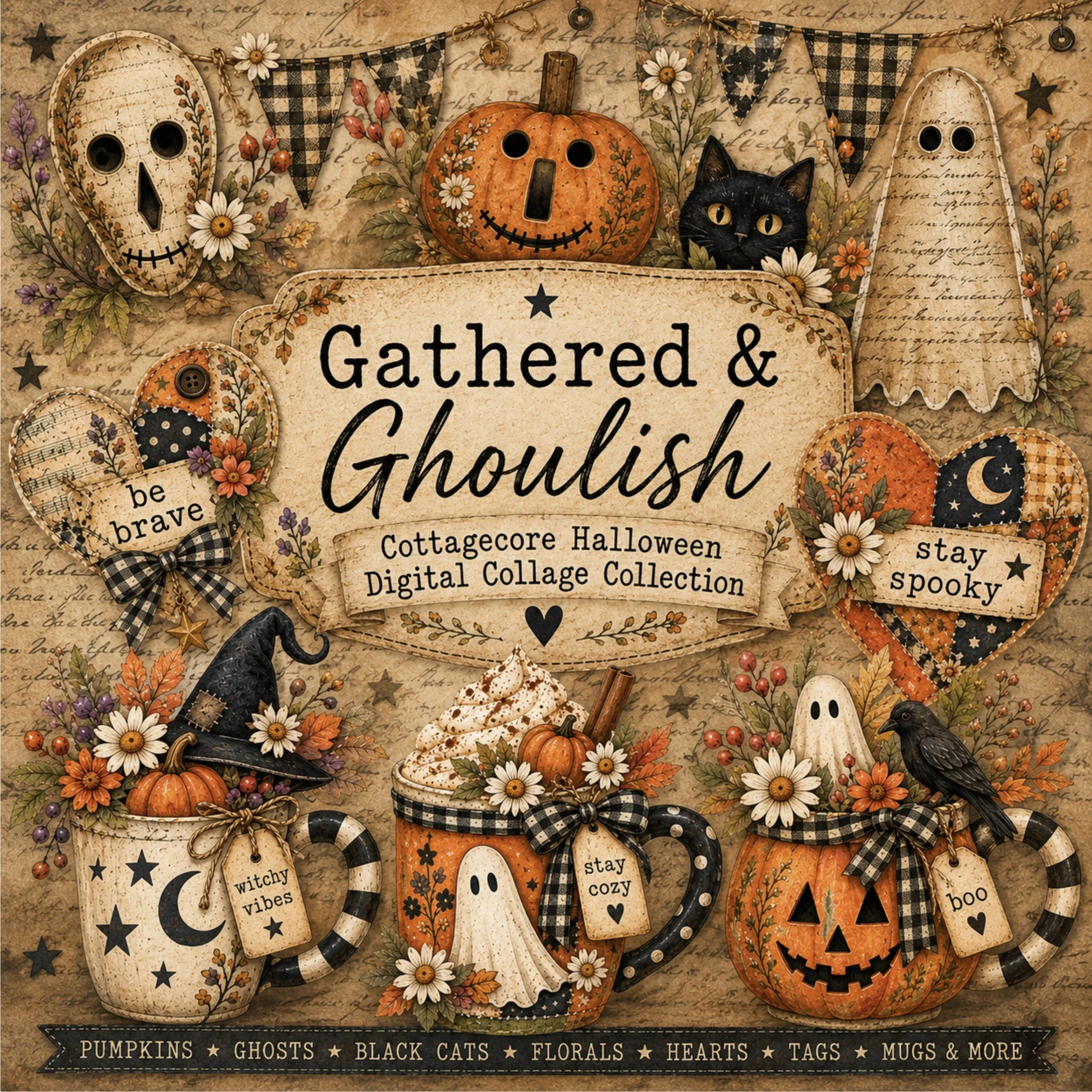 Gathered & Ghoulish - 6 Page Collage PDF