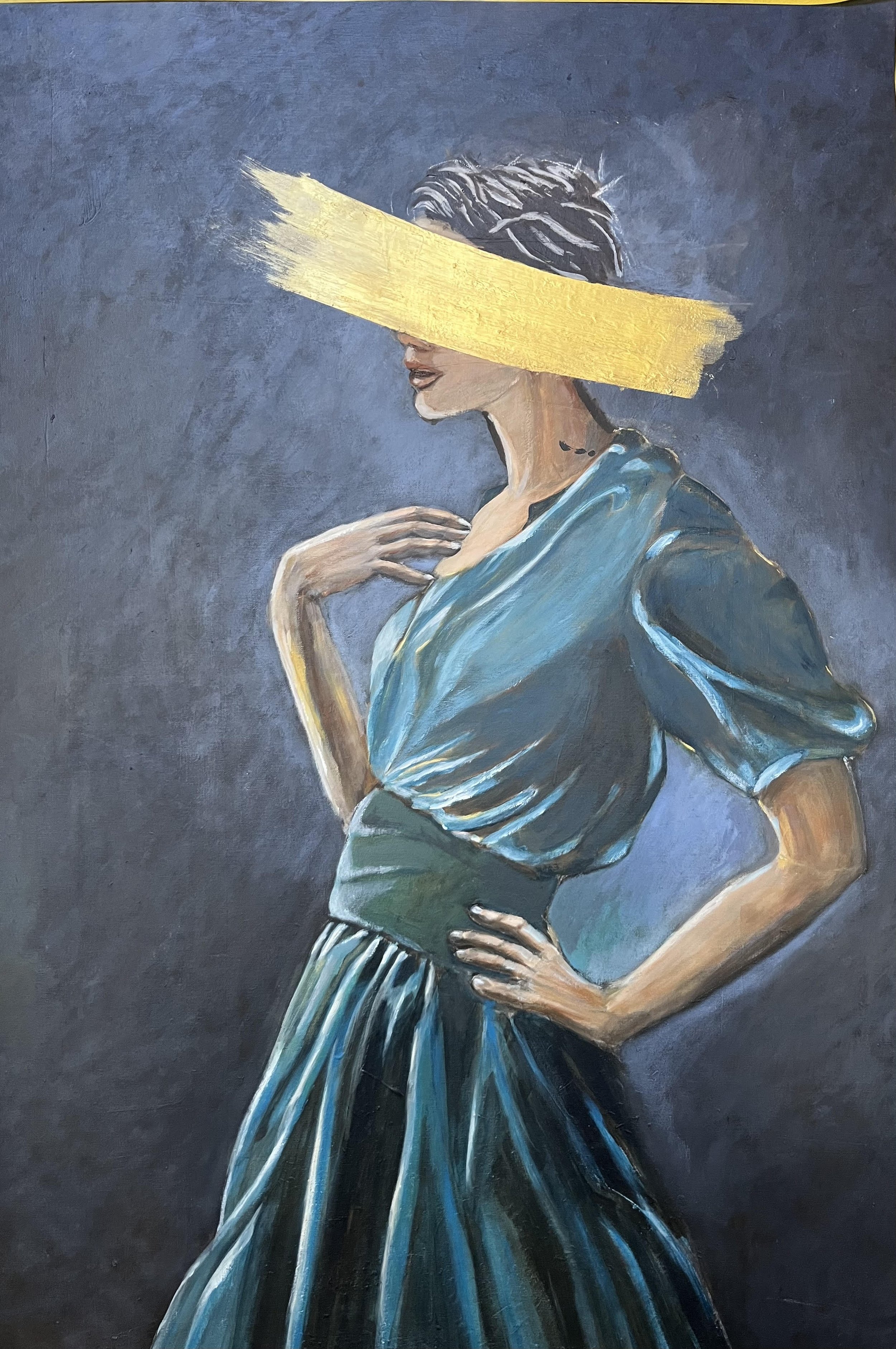 Formaat 80x120, prijs € 1750 exl BTW