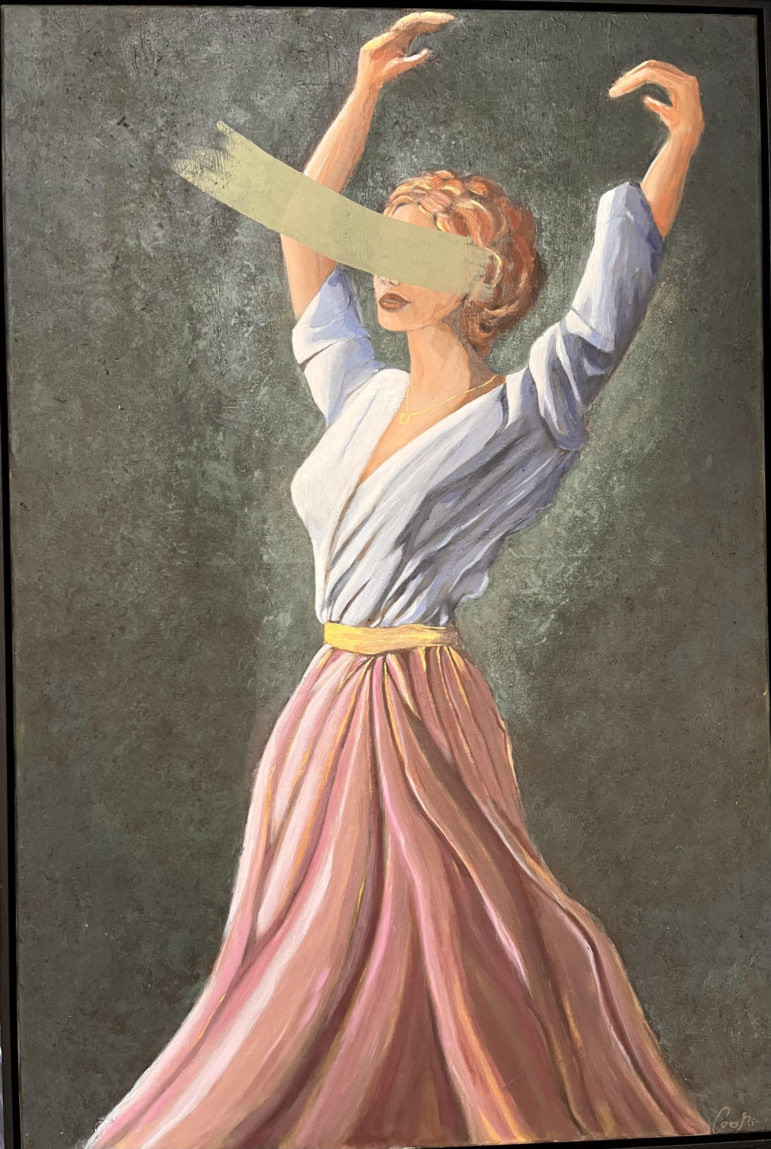 Formaat 80x120, prijs € 1750 exl BTW