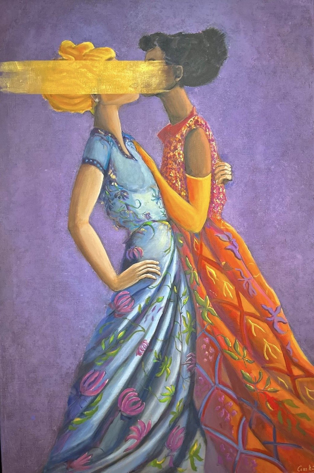 Formaat 80x120, prijs € 1750 exl BTW