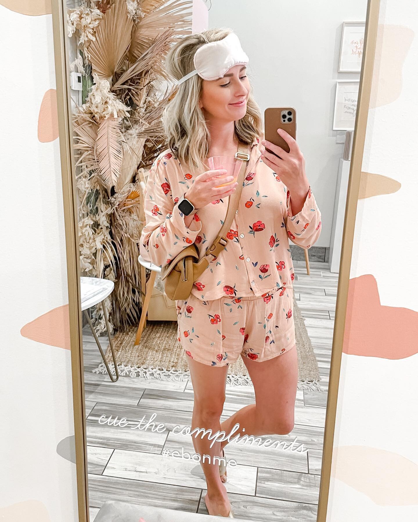 When the theme is pajama party&hellip;and you accessorize with your daughter&rsquo;s sleep mask 😂

Had a blast last night at the beautiful @thegrovespa and shopping at a local favorite, @eb.and.co!

This was my first time checking out @thegrovespa, 