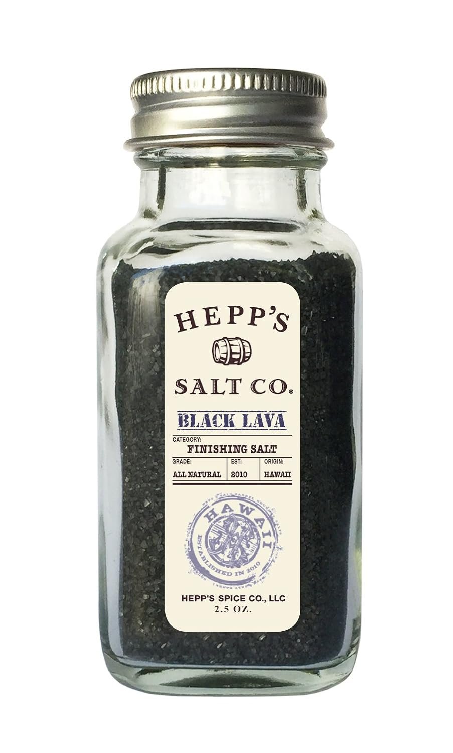 black lava salt