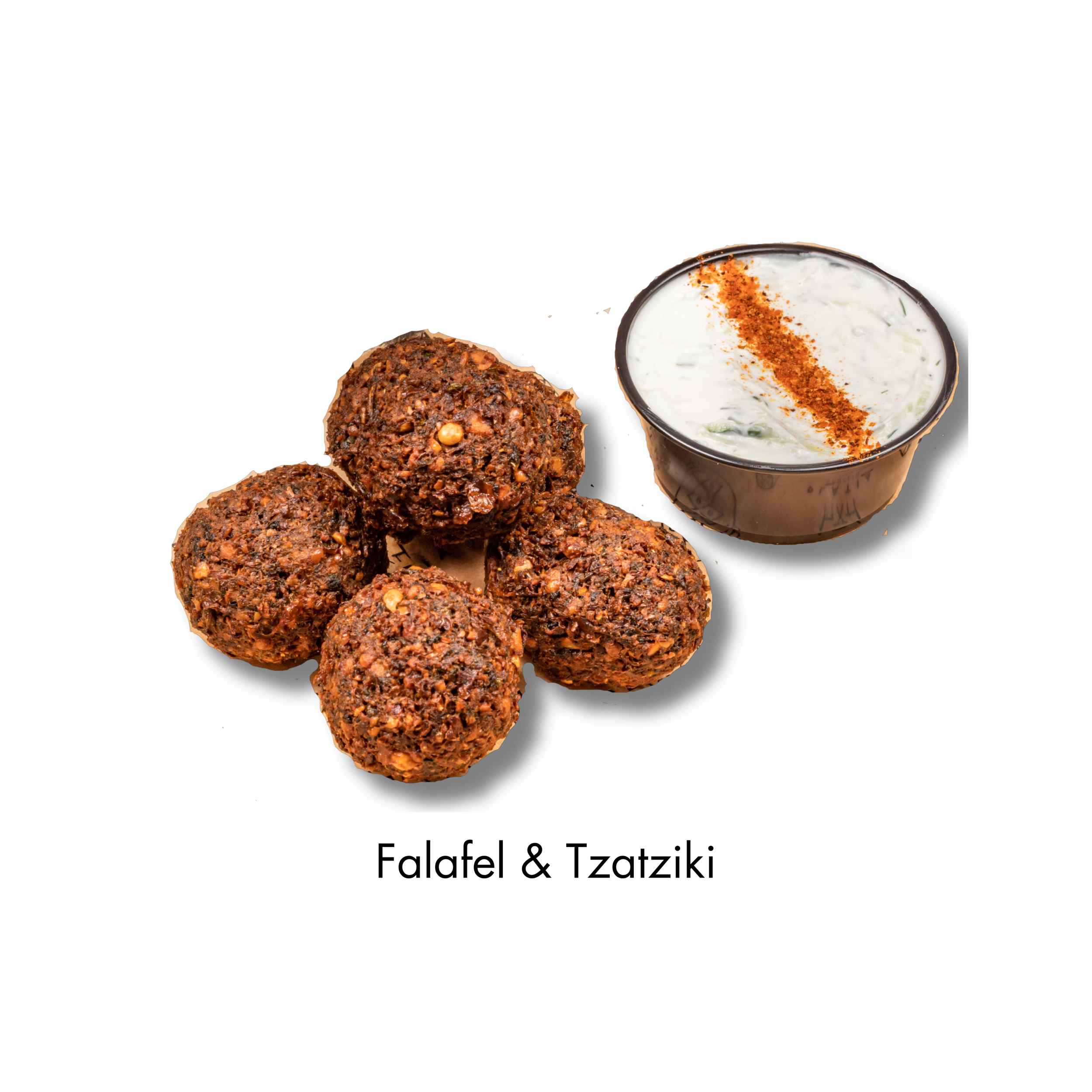 Falafel and tahini no back ground.png