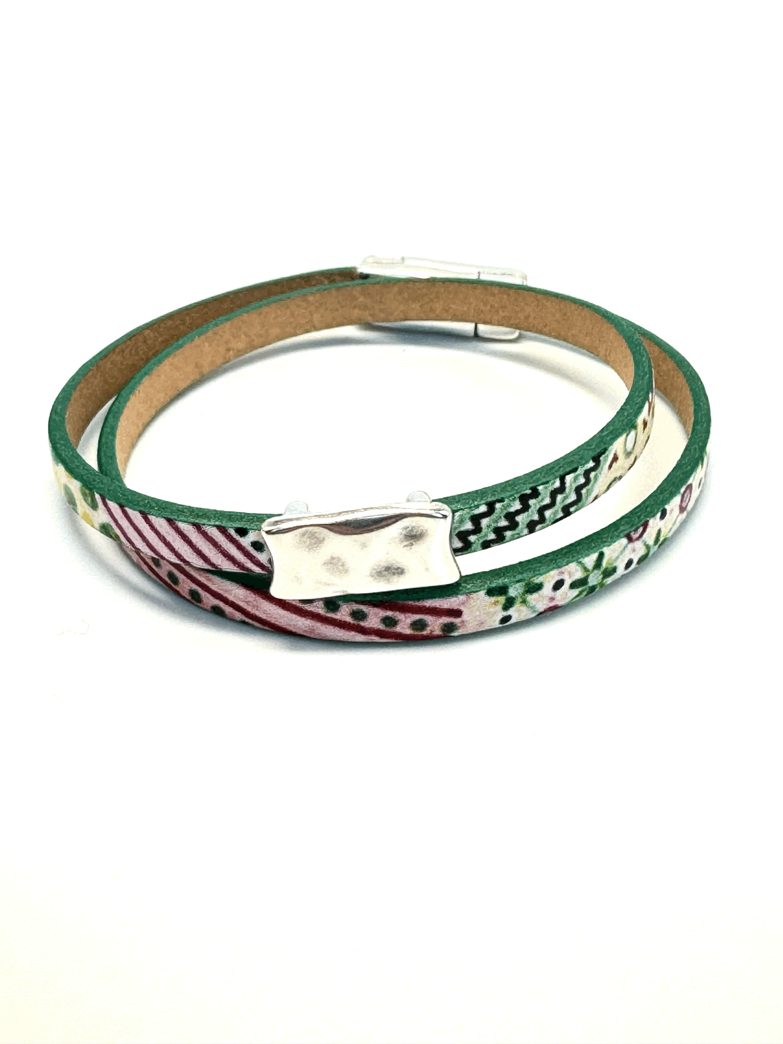 Double Wrap Leather Bracelet (5mm)