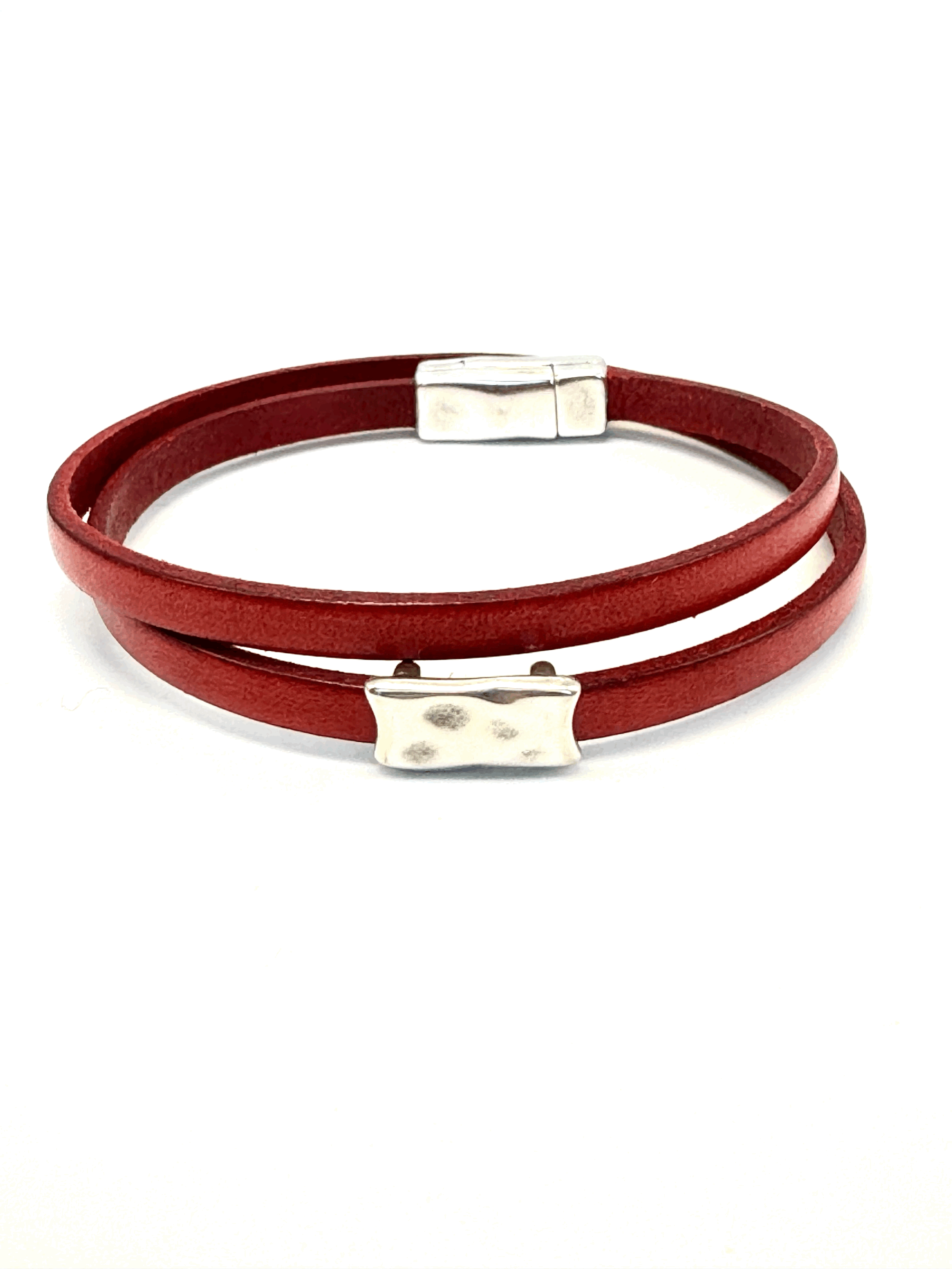 Double Wrap Leather Bracelet (5mm)