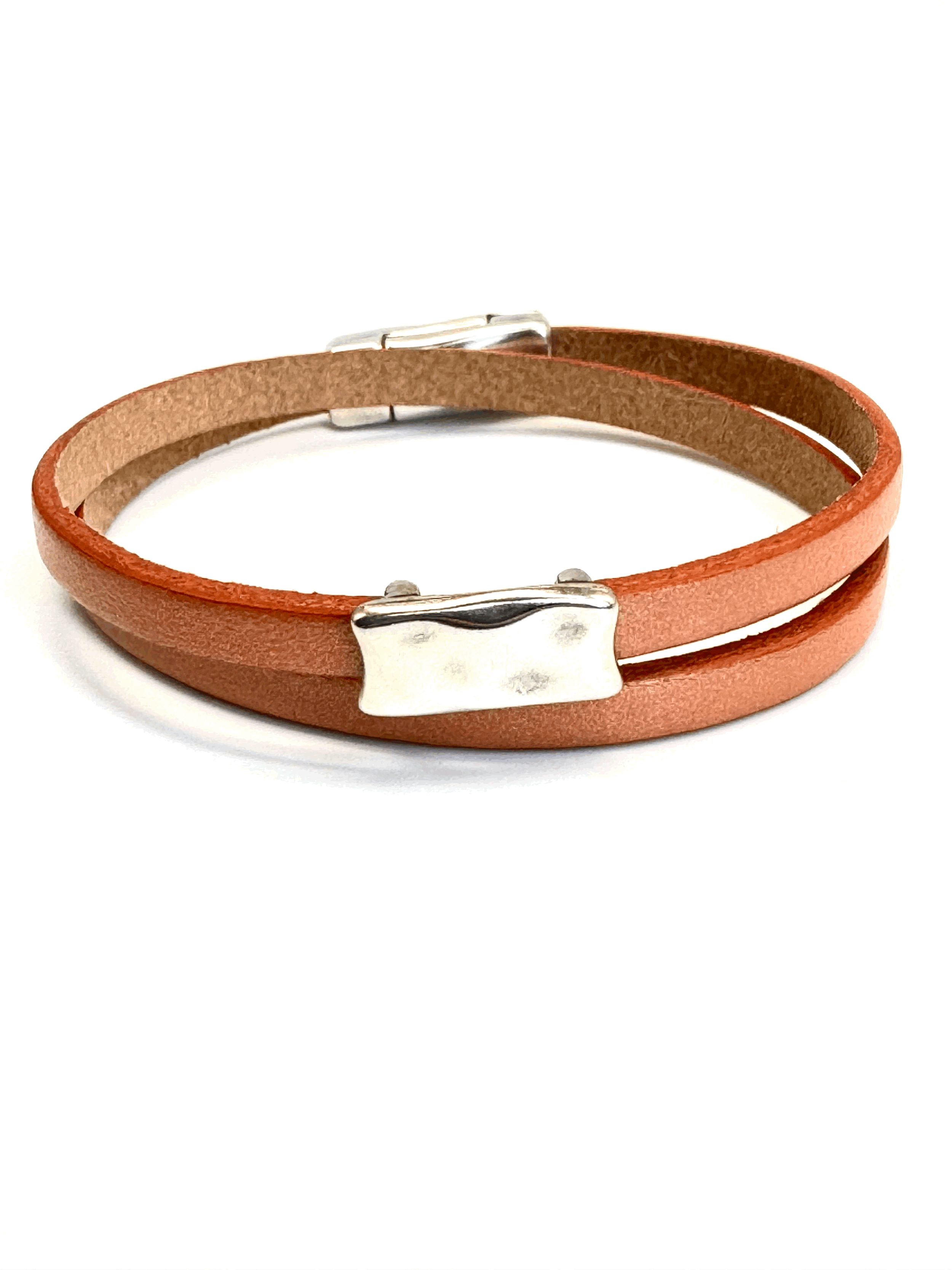 Double Wrap Leather Bracelet (5mm)