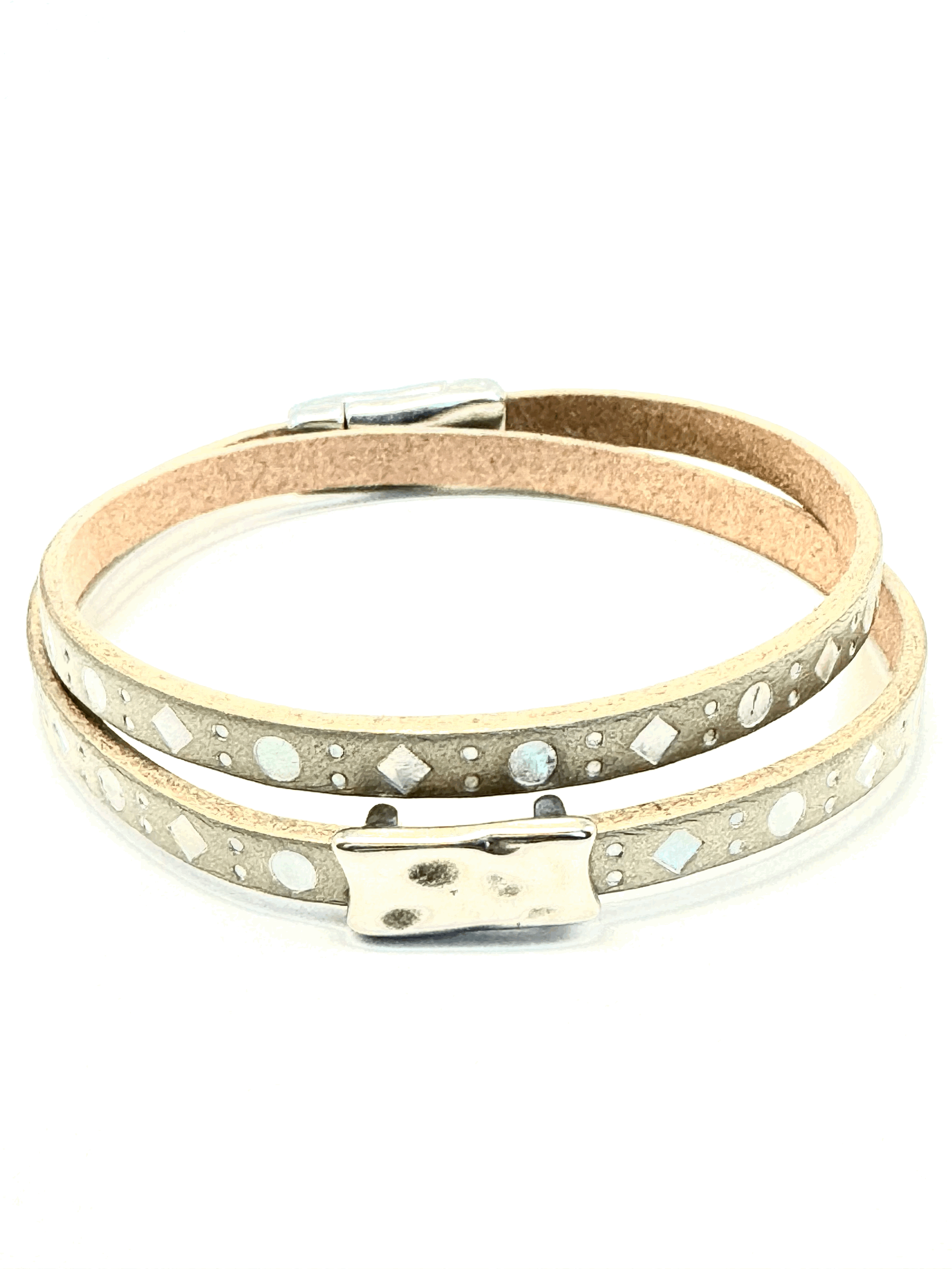 Double Wrap Leather Bracelet (5mm)