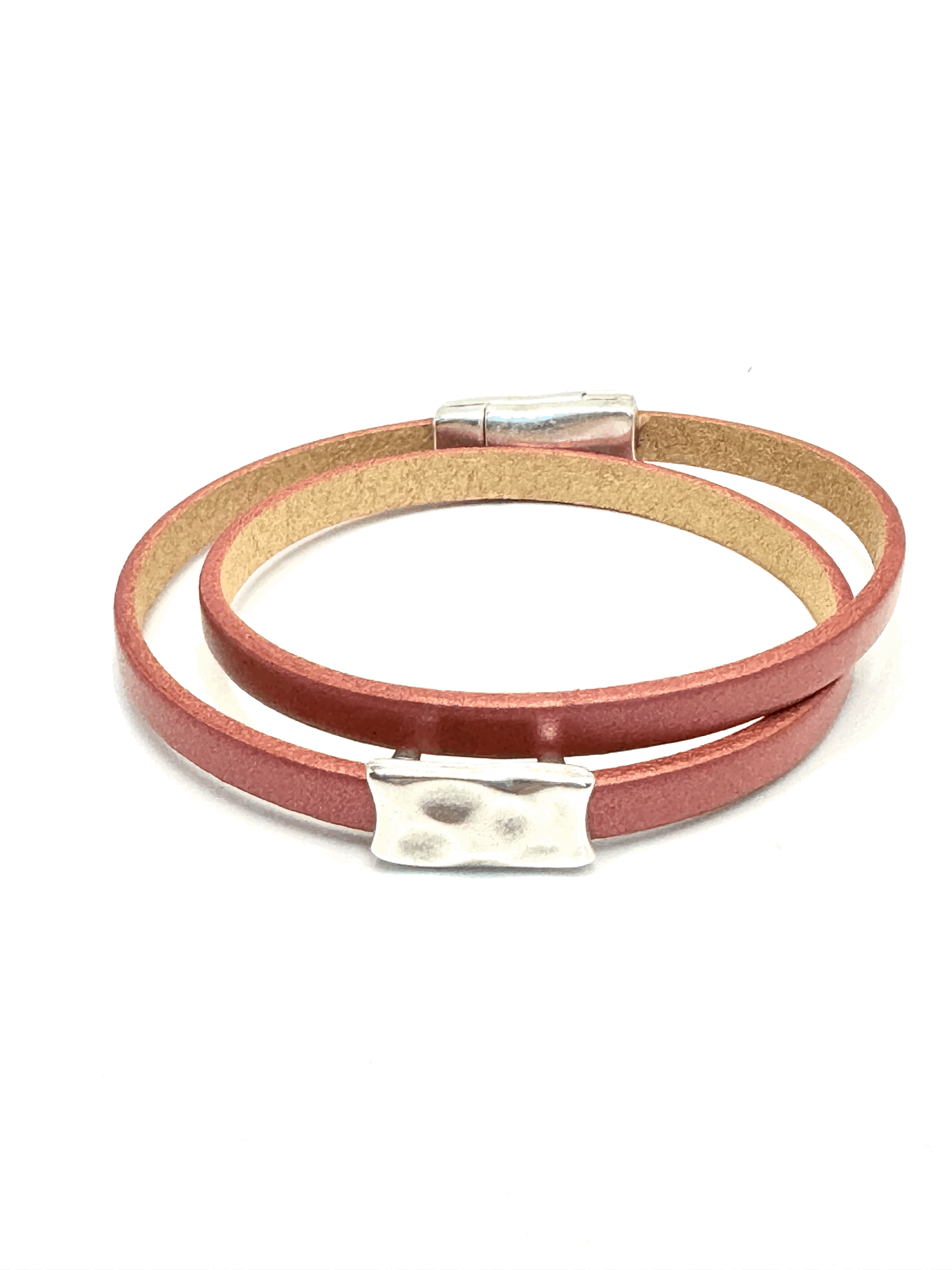 Double Wrap Leather Bracelet (5mm)