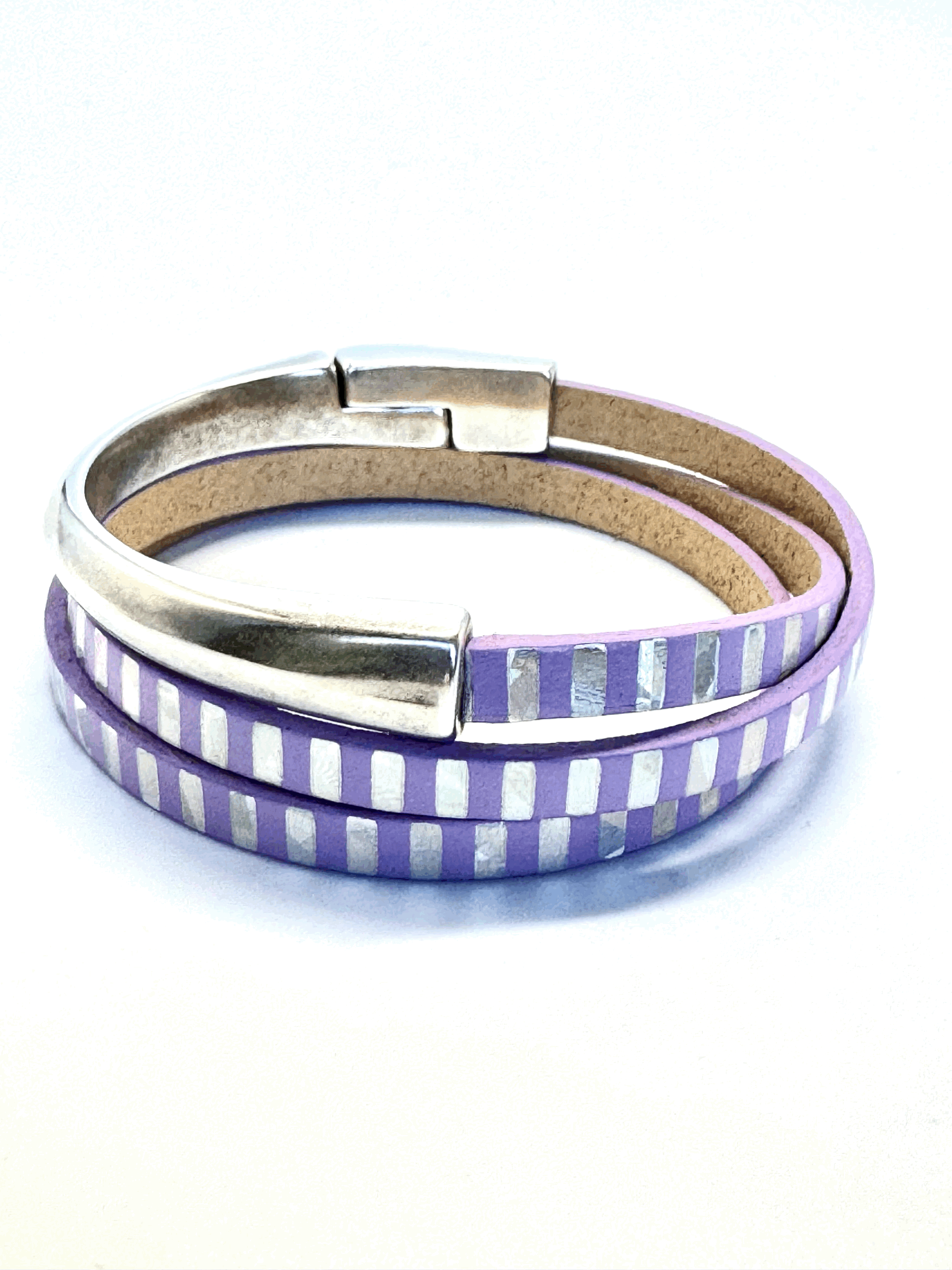 Asymmetrical Half Circle Triple Wrap Bracelet (5mm)