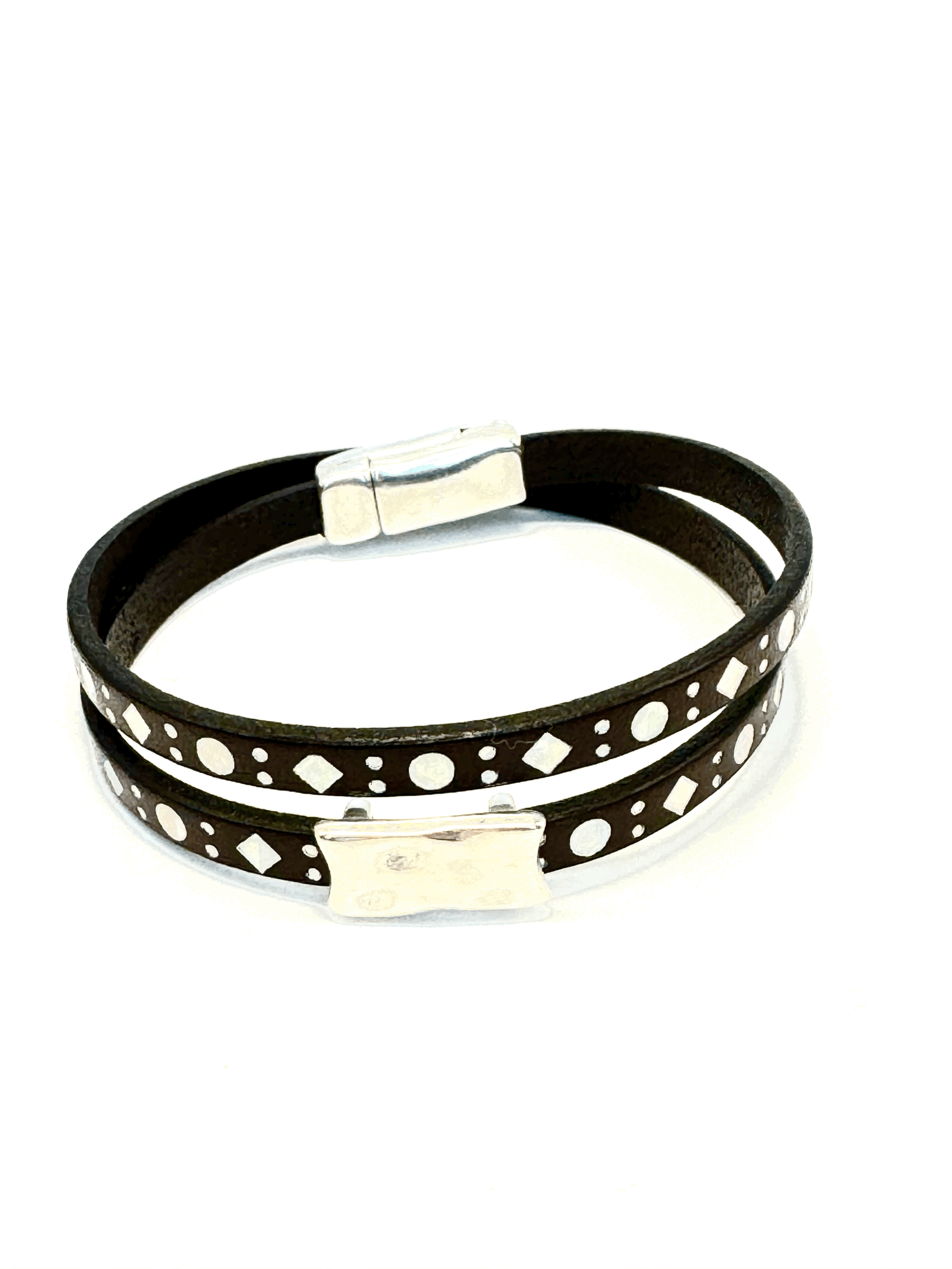 Double Wrap Leather Bracelet (5mm)