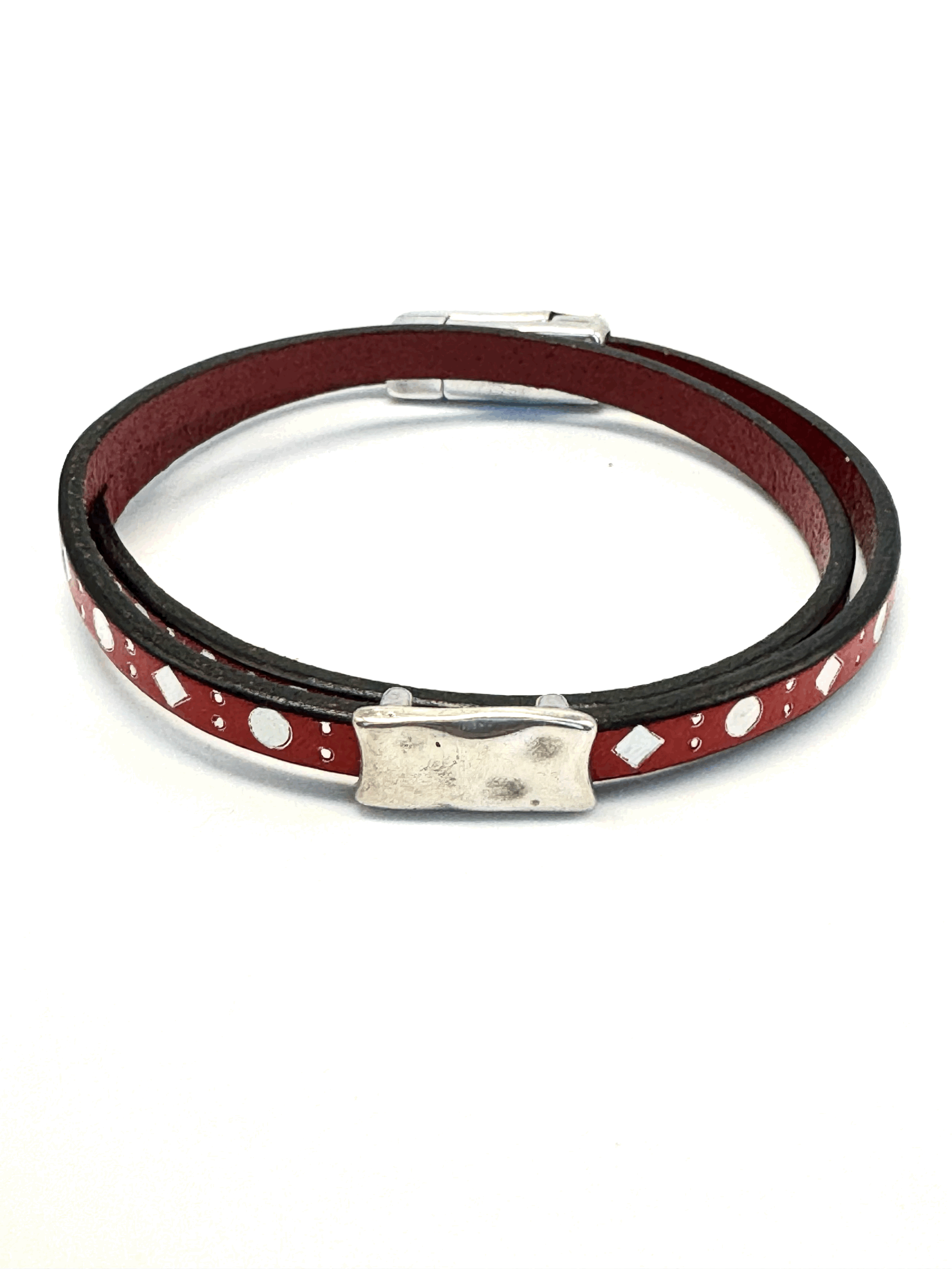 Double Wrap Leather Bracelet (5mm)
