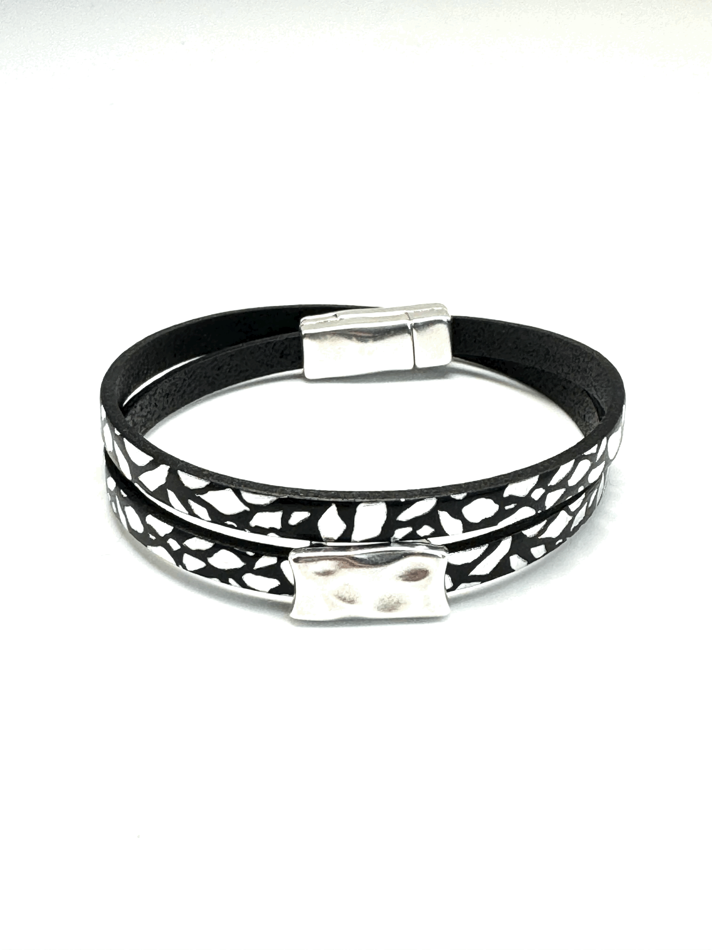 Double Wrap Leather Bracelet (5mm)