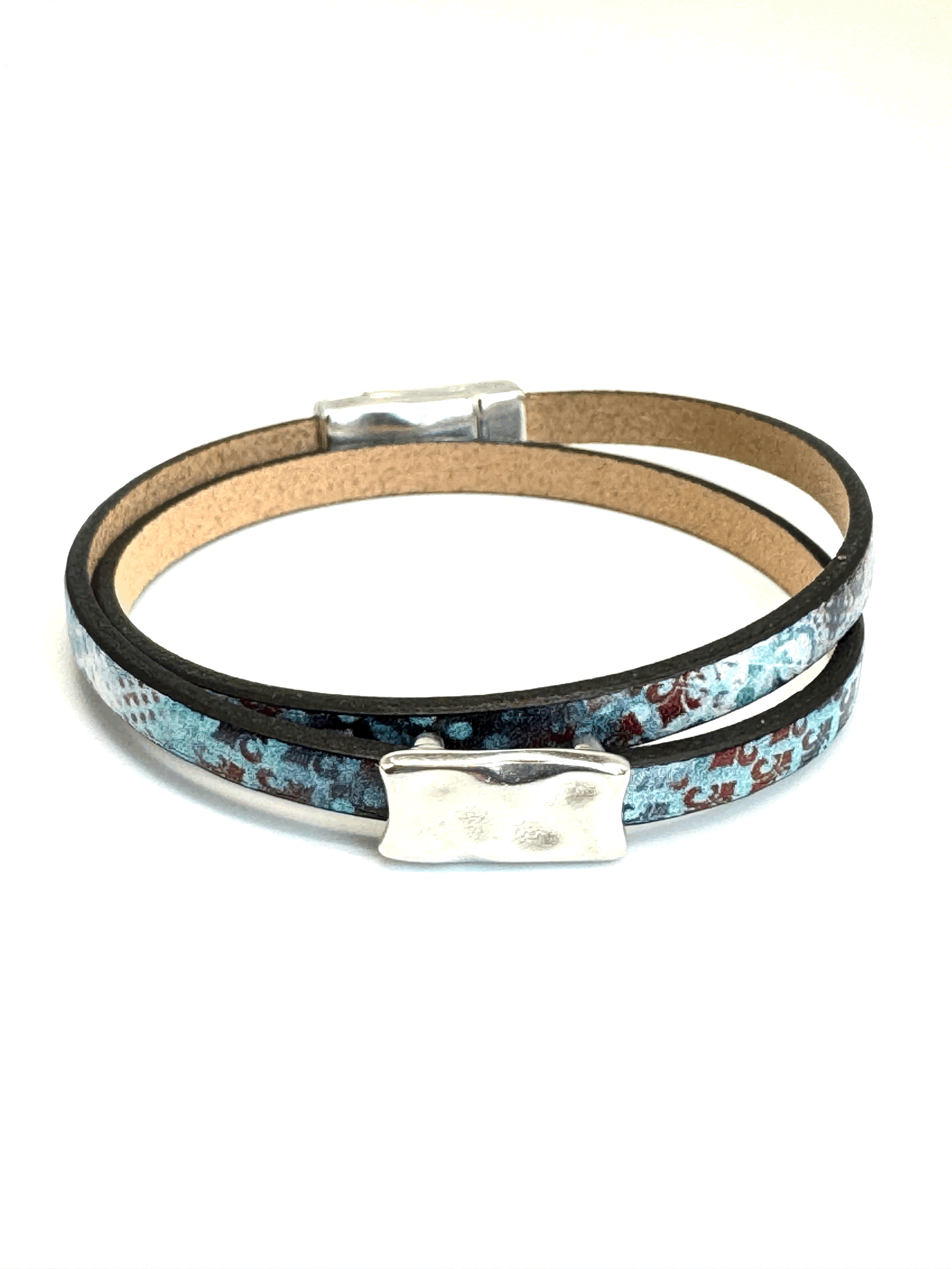 Double Wrap Leather Bracelet (5mm)