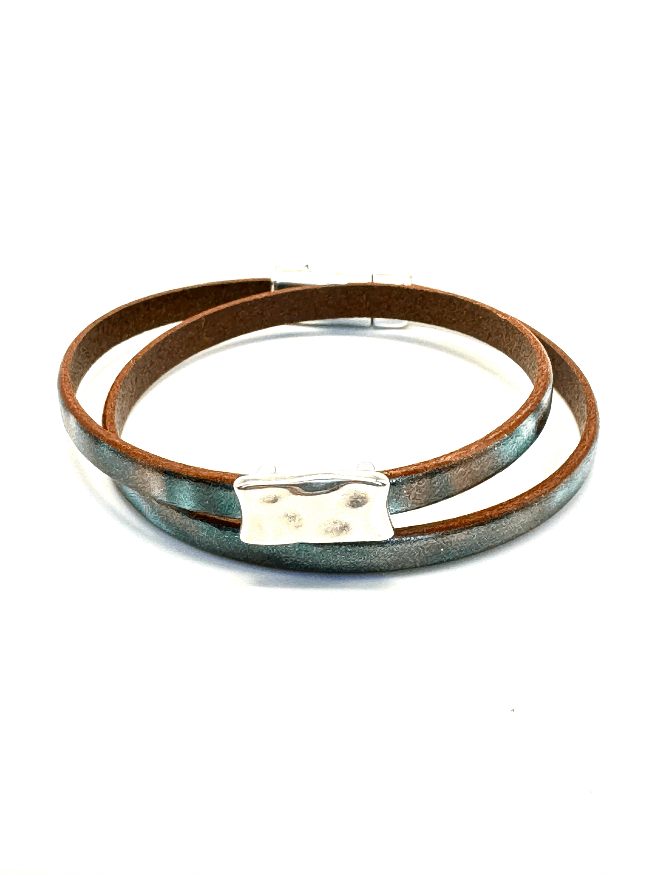 Double Wrap Leather Bracelet (5mm)