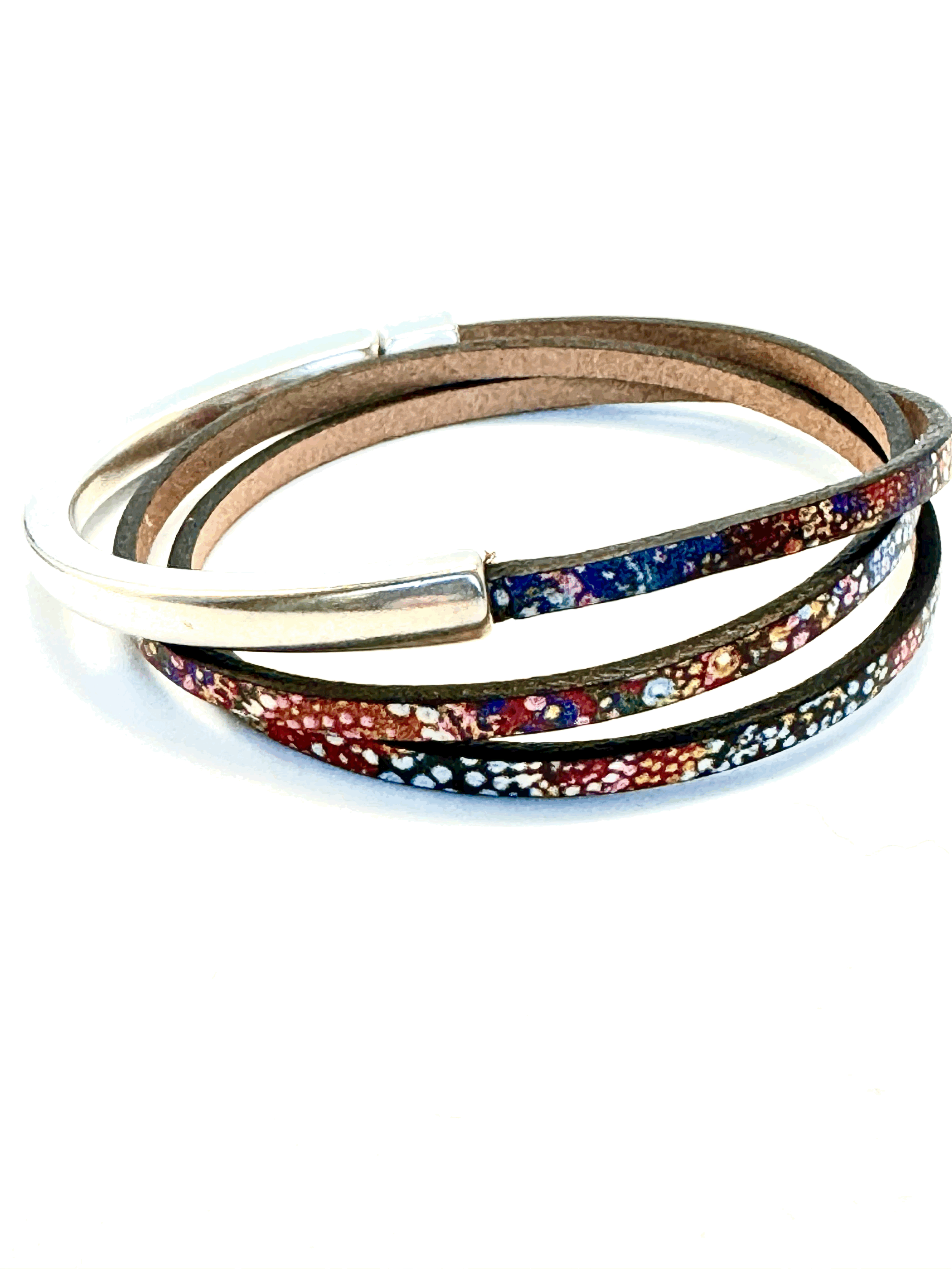 Asymmetrical Half Circle Wrap Bracelet (3mm)