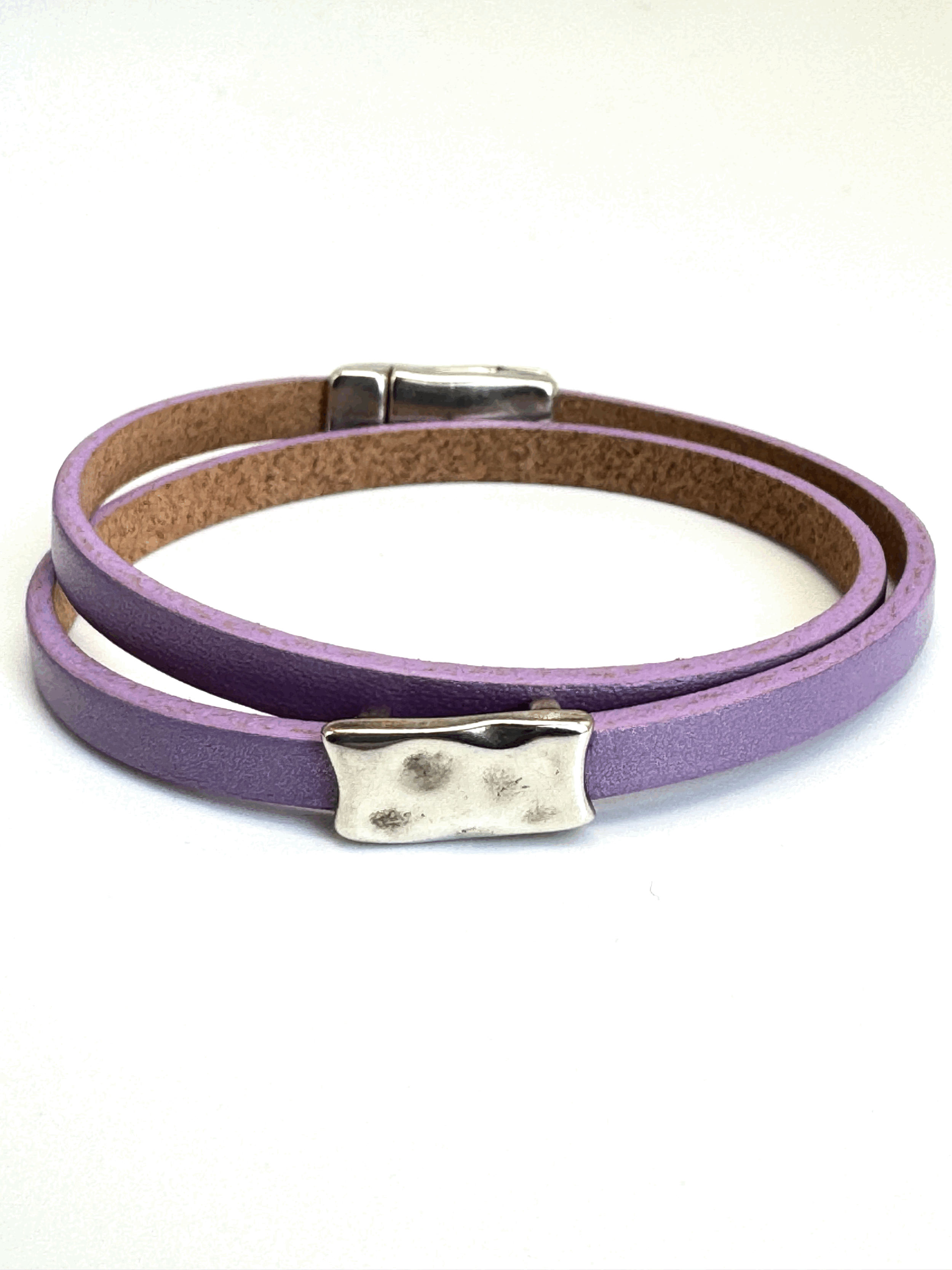 Double Wrap Leather Bracelet (5mm)