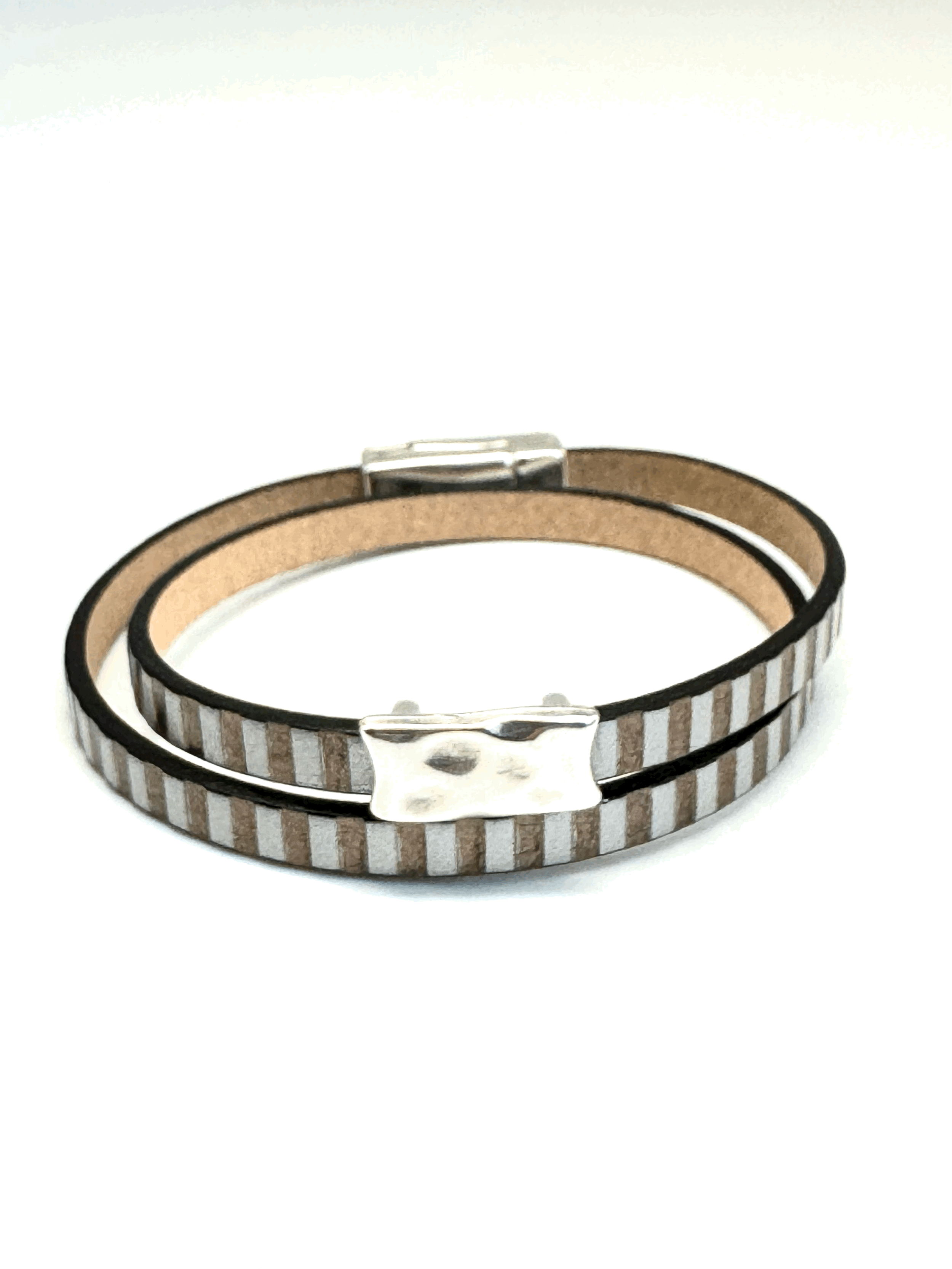 Double Wrap Leather Bracelet (5mm)